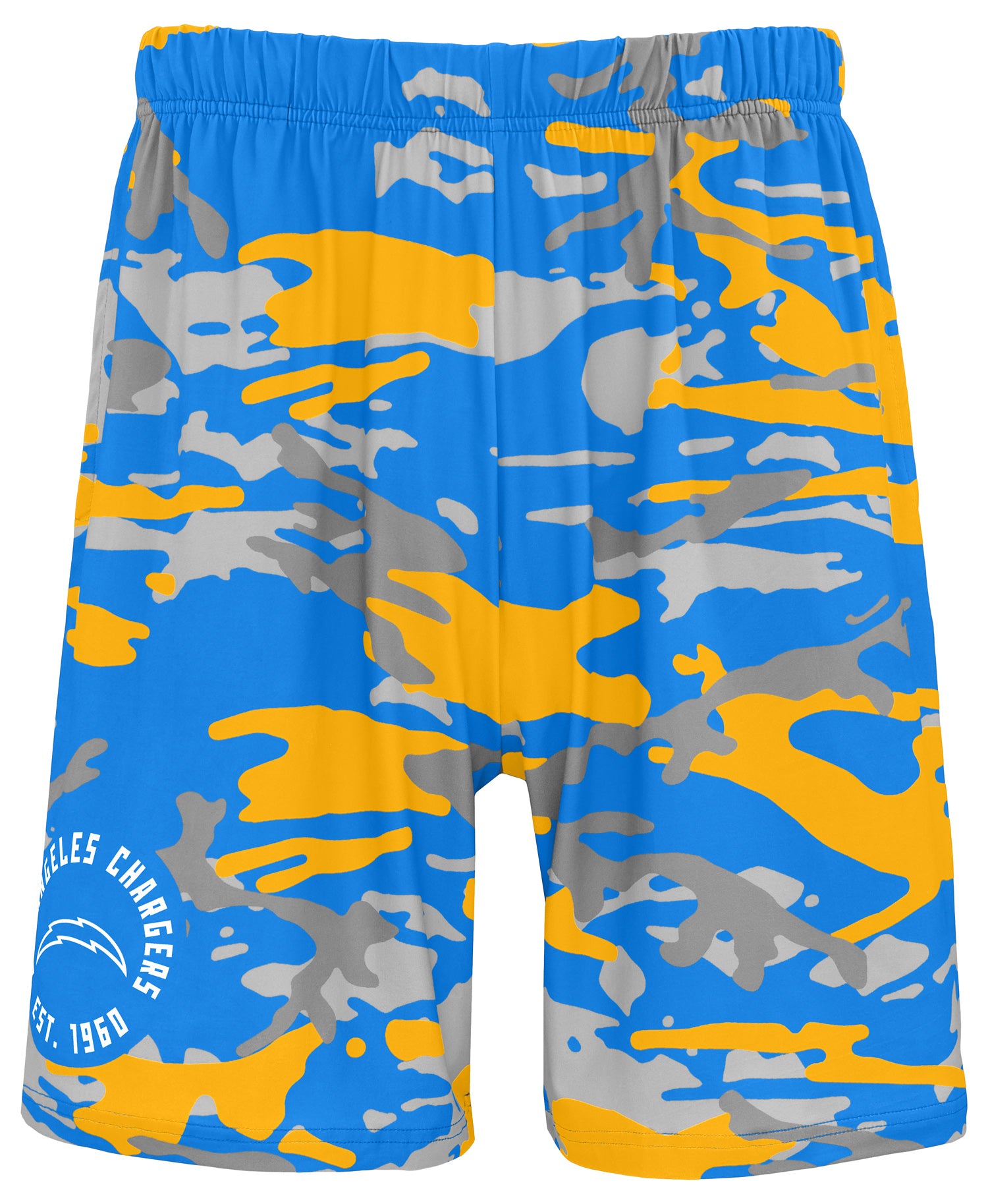Zubaz NFL   Alt Camo Short 7in, LOS ANGELES CHARGERS