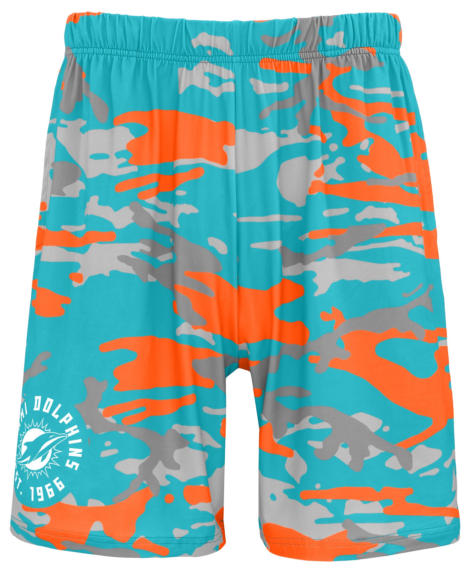 Zubaz NFL   Alt Camo Short 7in, MIAMI DOLPHINS