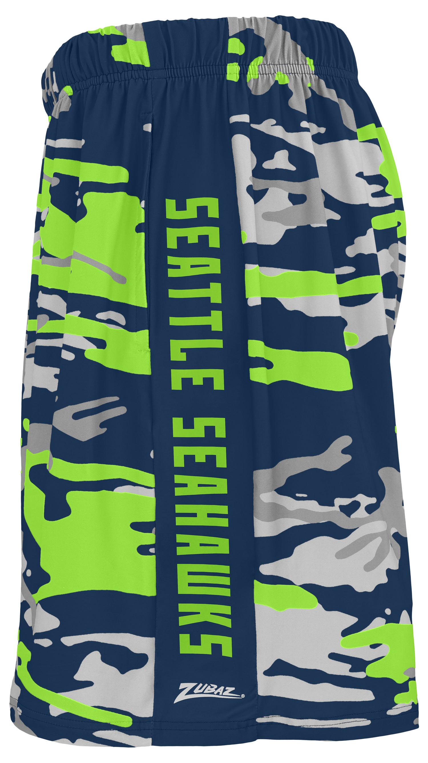 Zubaz NFL   Alt Camo Short 7in, SEATTLE SEAHAWKS