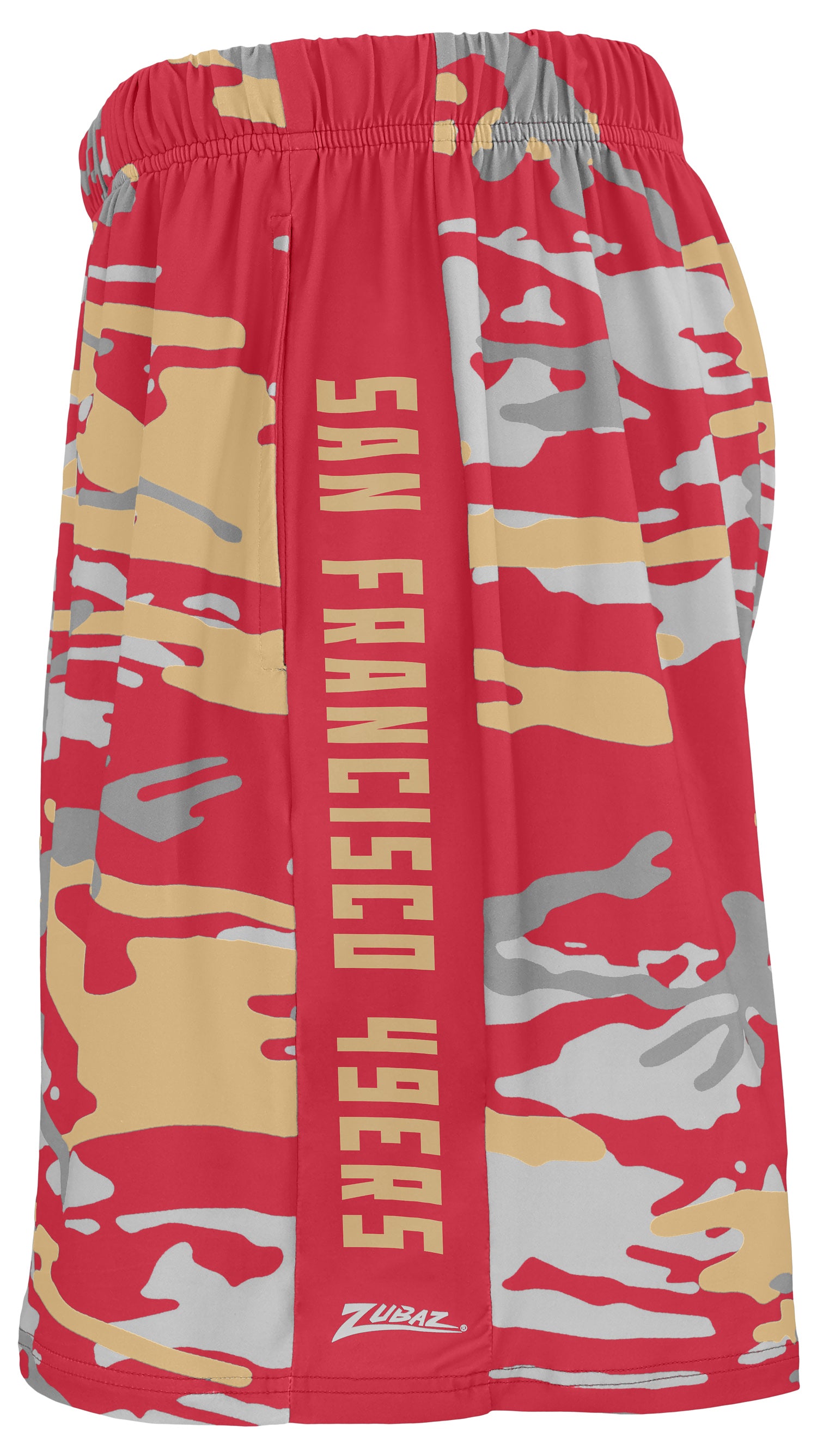Zubaz NFL   Alt Camo Short 7in, SAN FRANCISCO 49ERS
