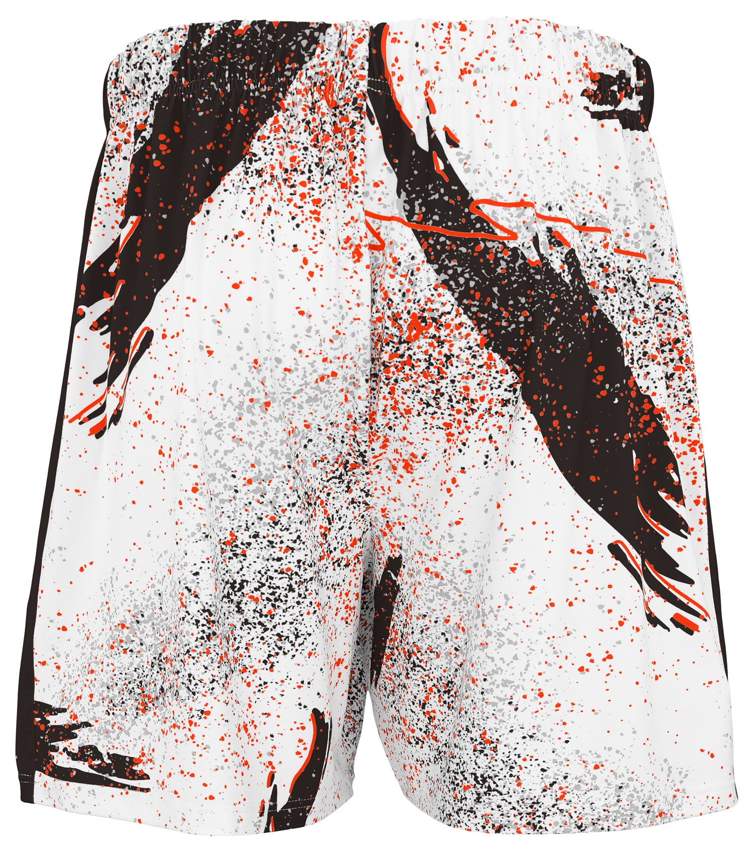 Zubaz NFL Men's 7in Confetti Overtime Block Text Shorts, Cleveland Browns