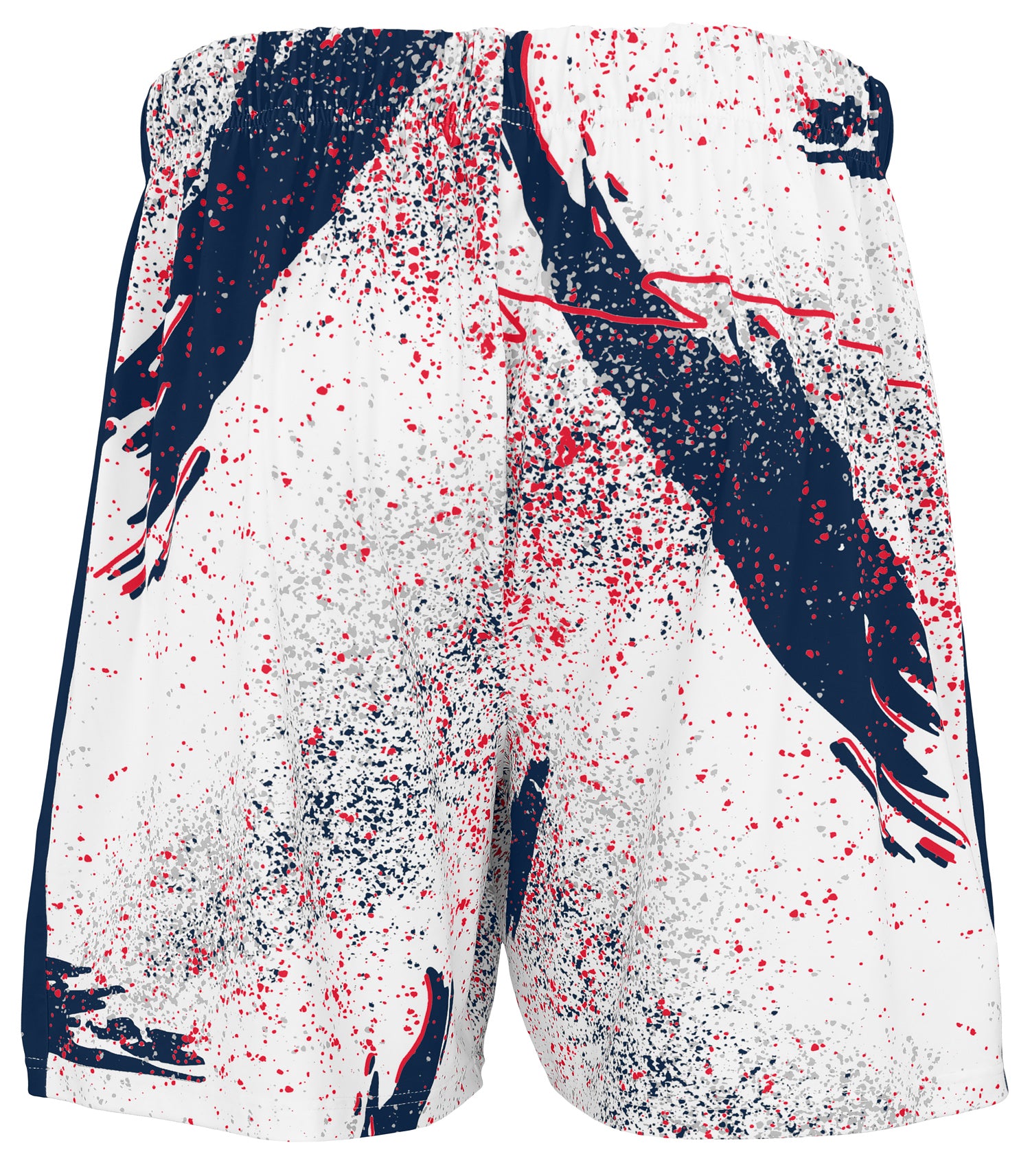 Zubaz NFL Men's 7in Confetti Overtime Block Text Shorts, Houston Texans