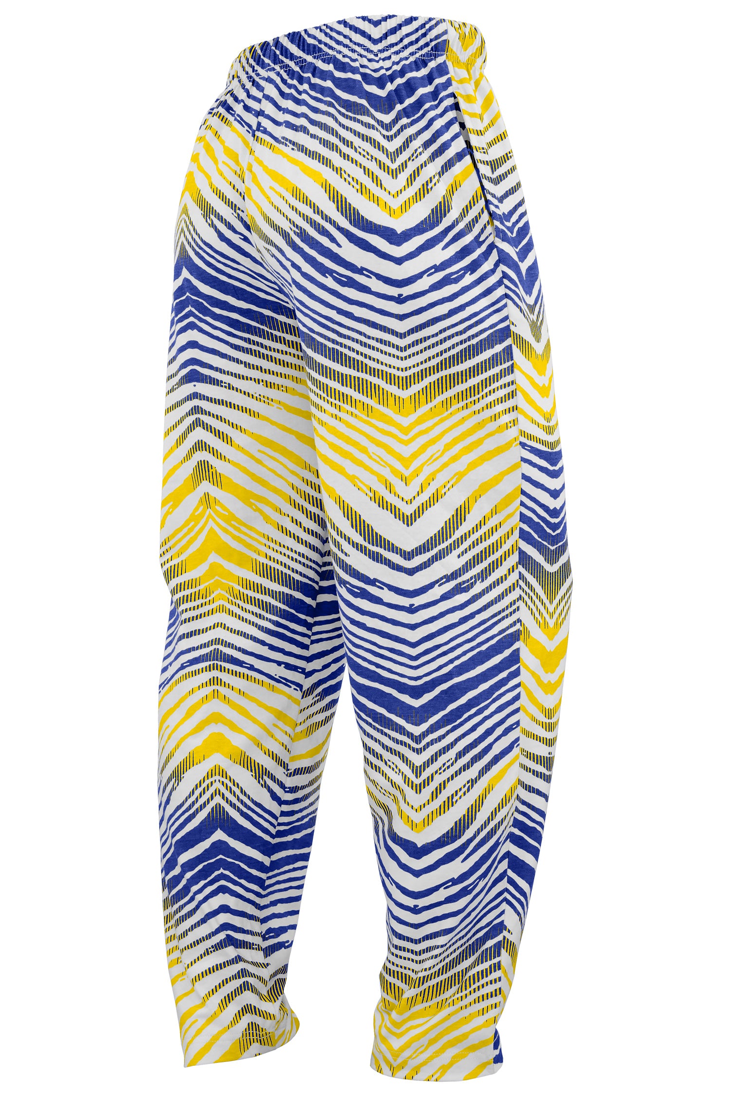 Zubaz NFL Adult Unisex Z88 Embroidered Zebra Ombre TMC Pants, Los Angeles Rams