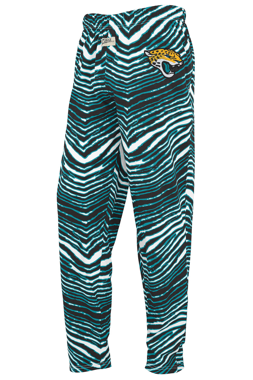 Zubaz NFL  UNISEX Z88 3 Color Zebra - Direct Embroidered Logo Pants, JACKSONVILLE JAGUARS