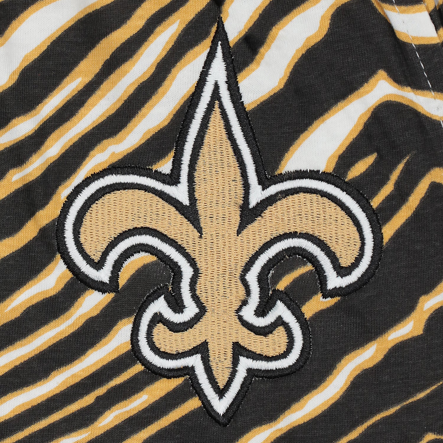 Zubaz NFL  UNISEX Z88 3 Color Zebra - Direct Embroidered Logo Pants, NEW ORLEANS SAINTS