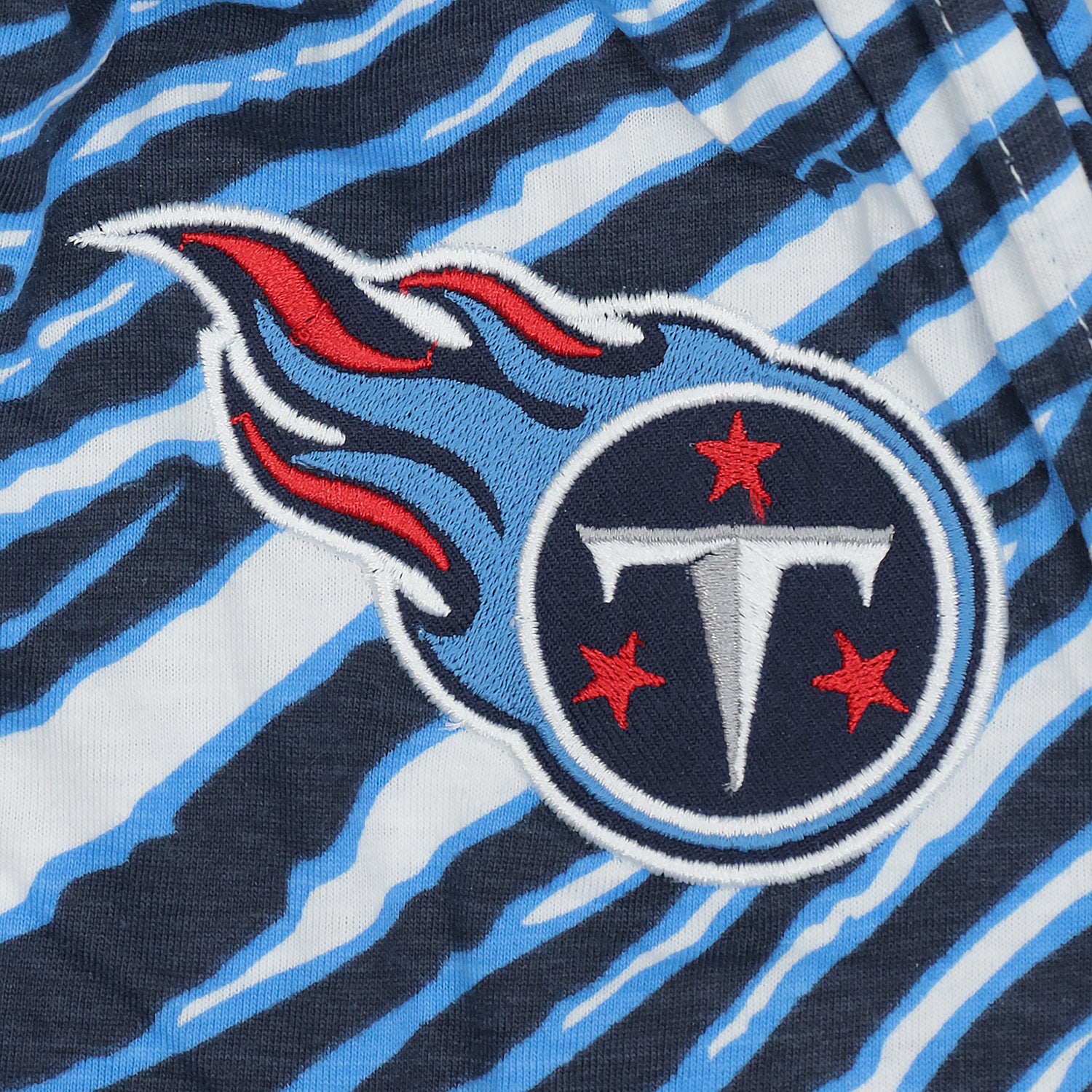 Zubaz NFL  UNISEX Z88 3 Color Zebra - Direct Embroidered Logo Pants, TENNESSEE TITANS