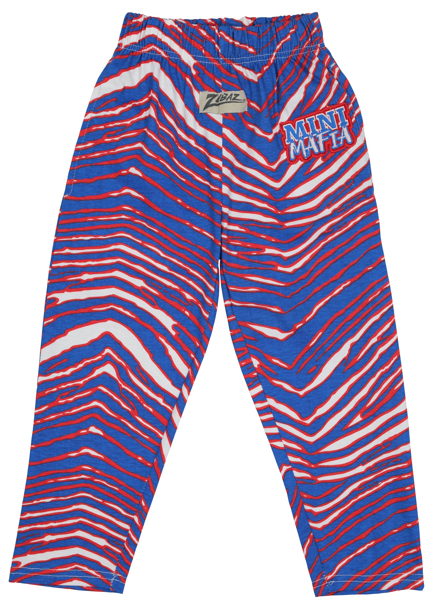 Zubaz NFL  UNISEX Zebra Z88 Mini Mafia Pant, BUFFALO BILLS