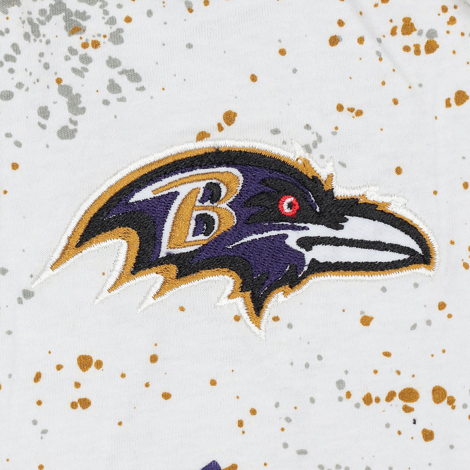 Zubaz NFL Adult Unisex Z88 Embroidered Confetti 3 Color Pants, Baltimore Ravens