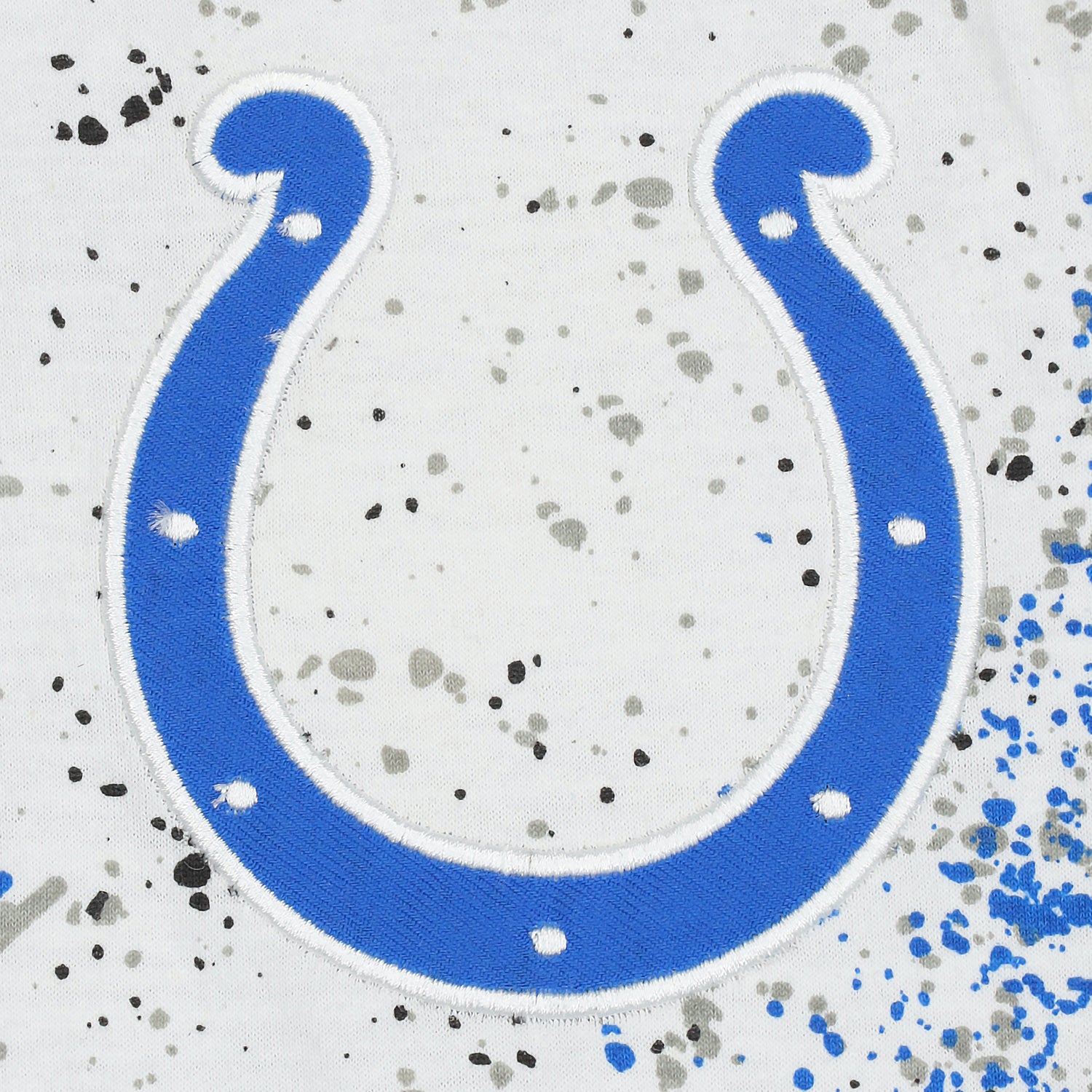 Zubaz NFL Adult Unisex Z88 Embroidered Confetti 3 Color Pants, Indianapolis Colts