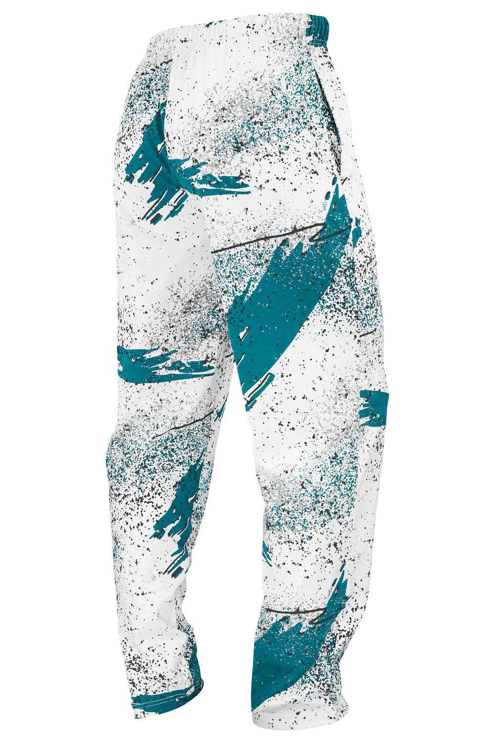 Zubaz NFL Adult Unisex Z88 Embroidered Confetti 3 Color Pants, Jacksonville Jaguars