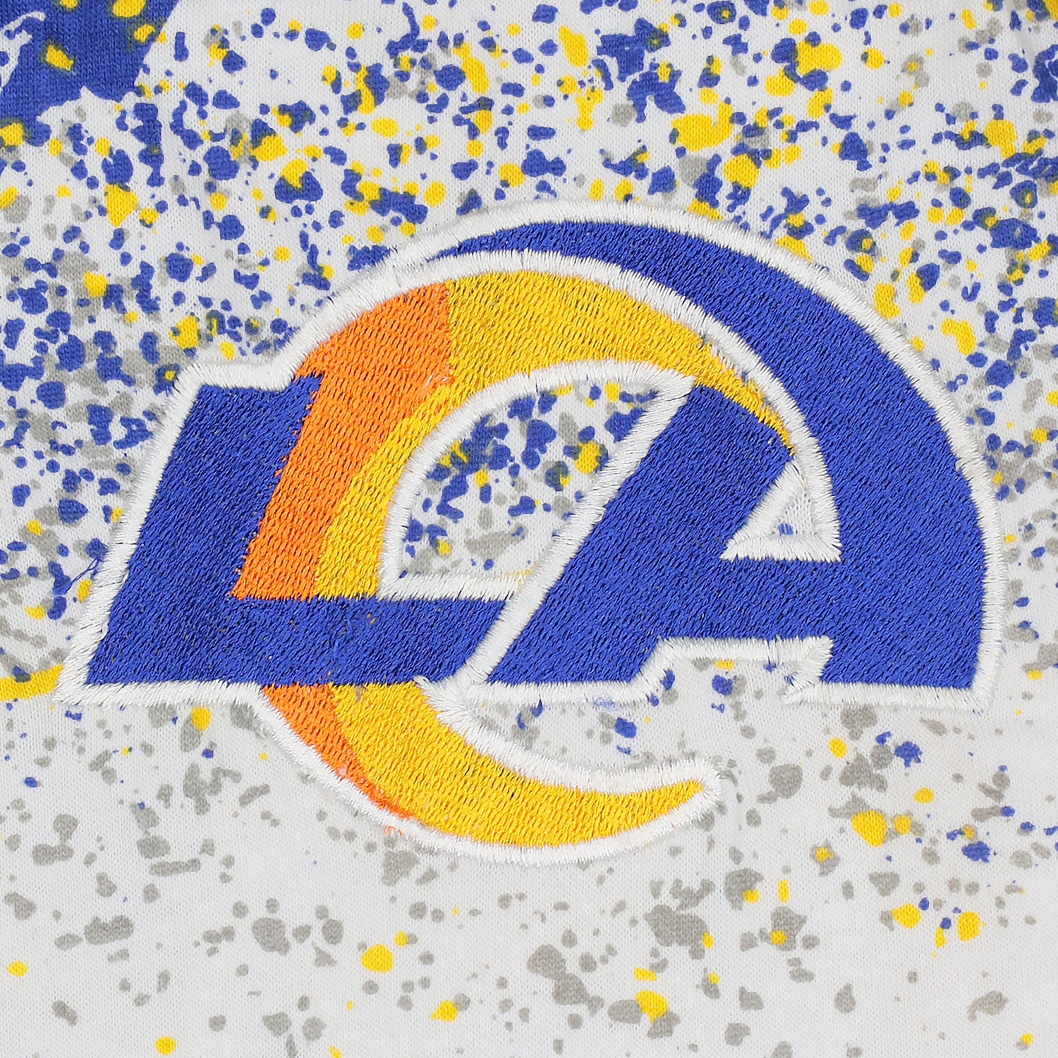 Zubaz NFL Adult Unisex Z88 Embroidered Confetti 3 Color Pants, Los Angeles Rams