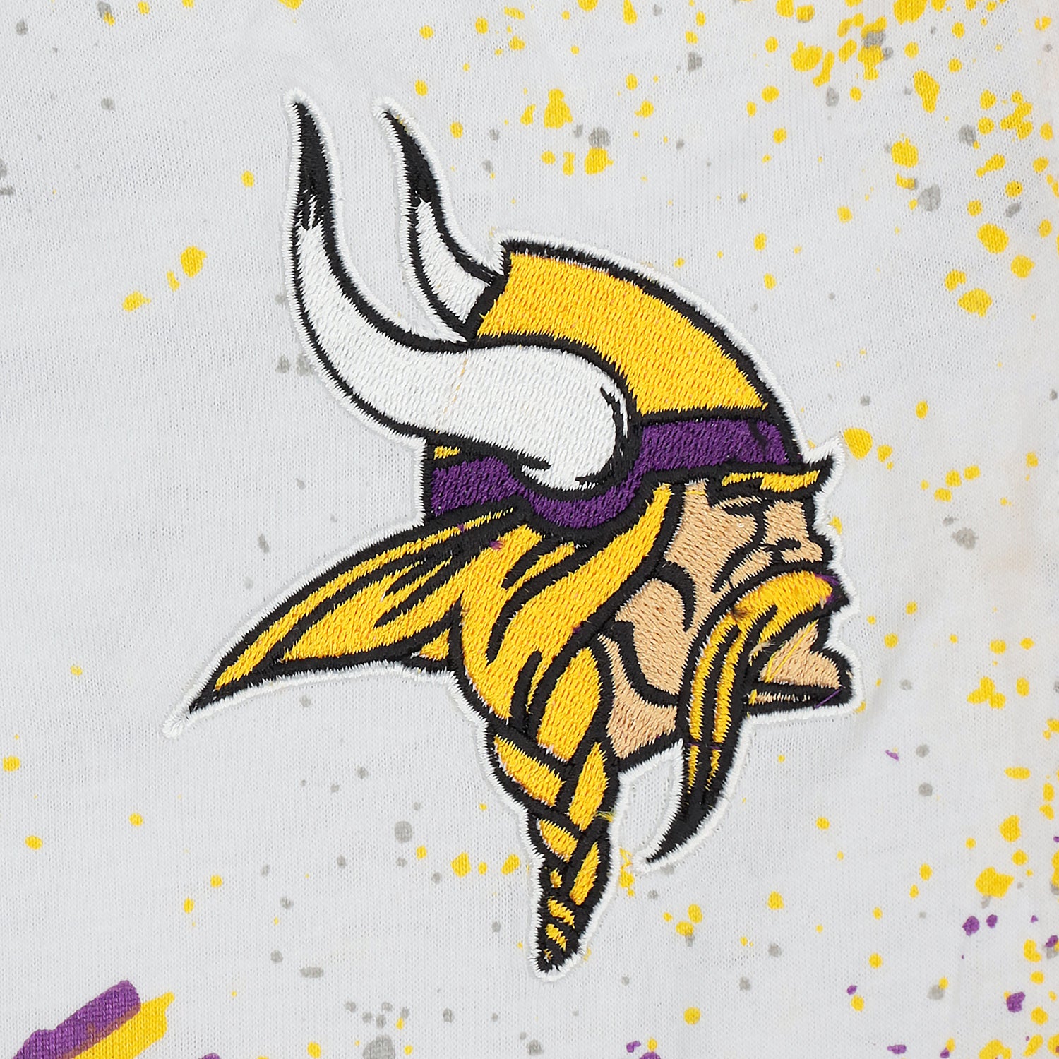 Zubaz NFL Adult Unisex Z88 Embroidered Confetti 3 Color Pants, Minnesota Vikings