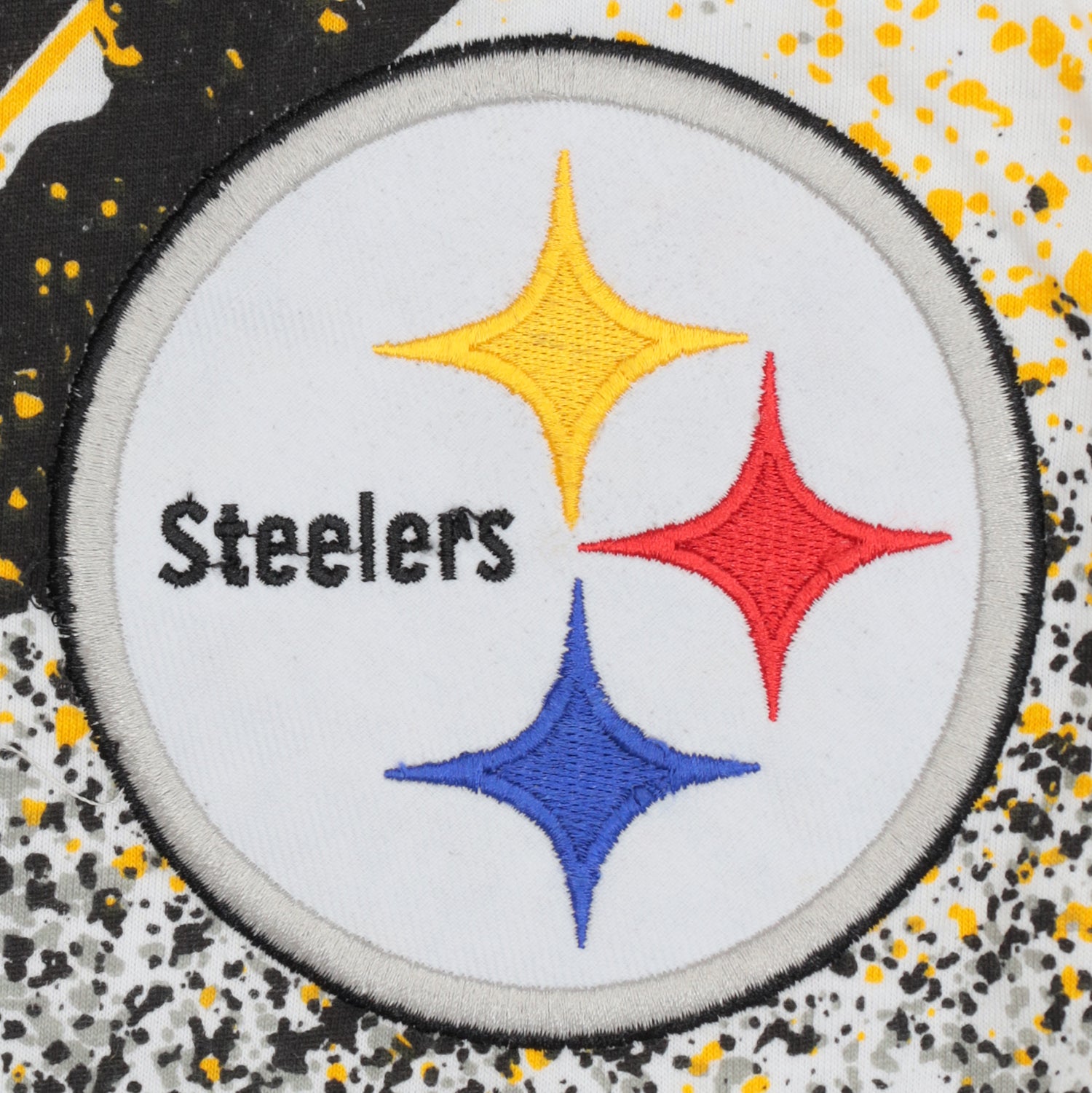 Zubaz NFL Adult Unisex Z88 Embroidered Confetti 3 Color Pants, Pittsburgh Steelers