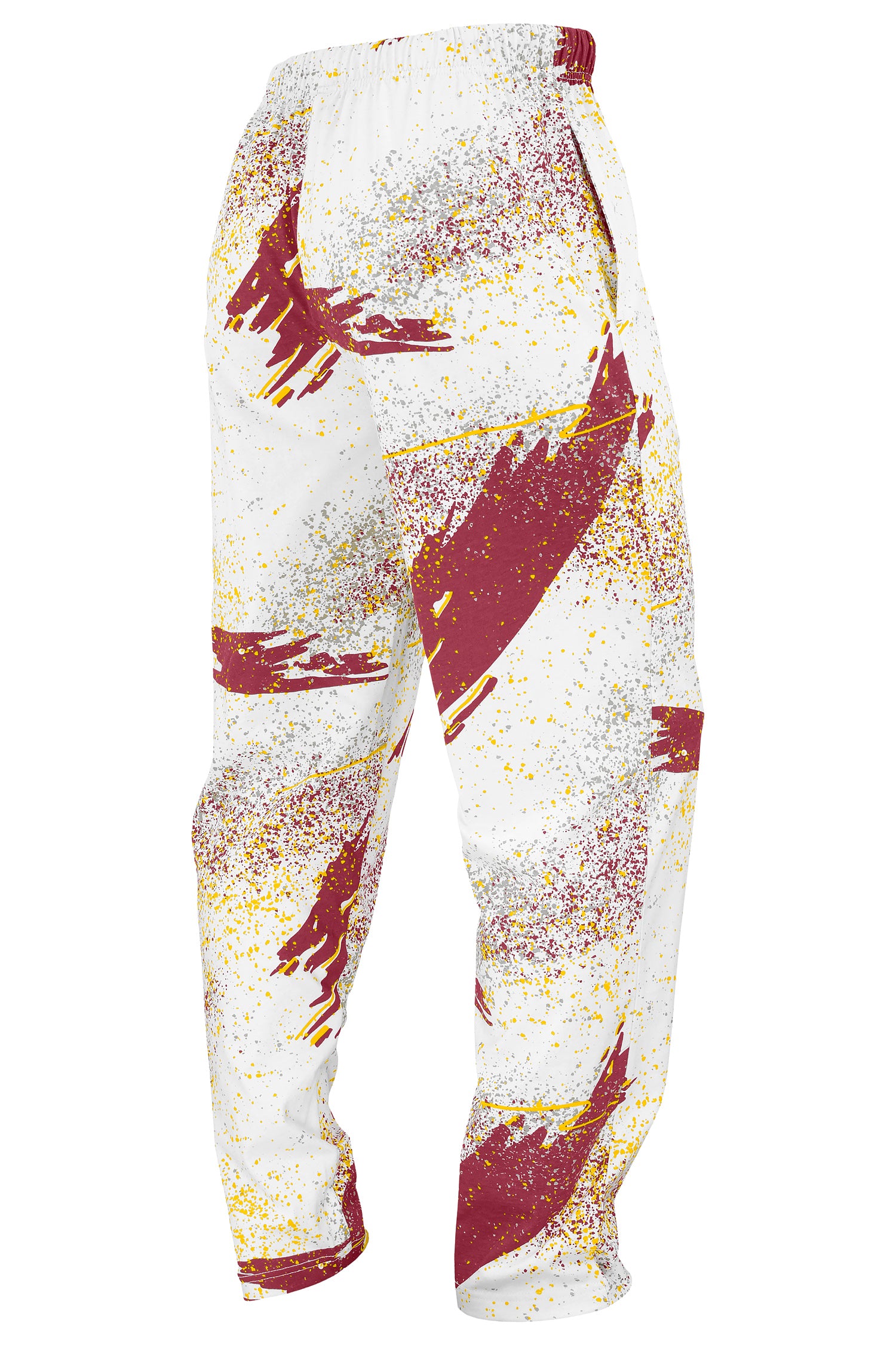 Zubaz NFL Adult Unisex Z88 Embroidered Confetti 3 Color Pants, Washington Commanders