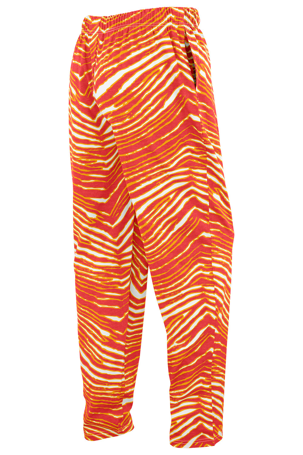 Zubaz NFL  UNISEX Z88 3 Color Zebra - Direct Embroidered Logo Pants, KANSAS CITY CHIEFS