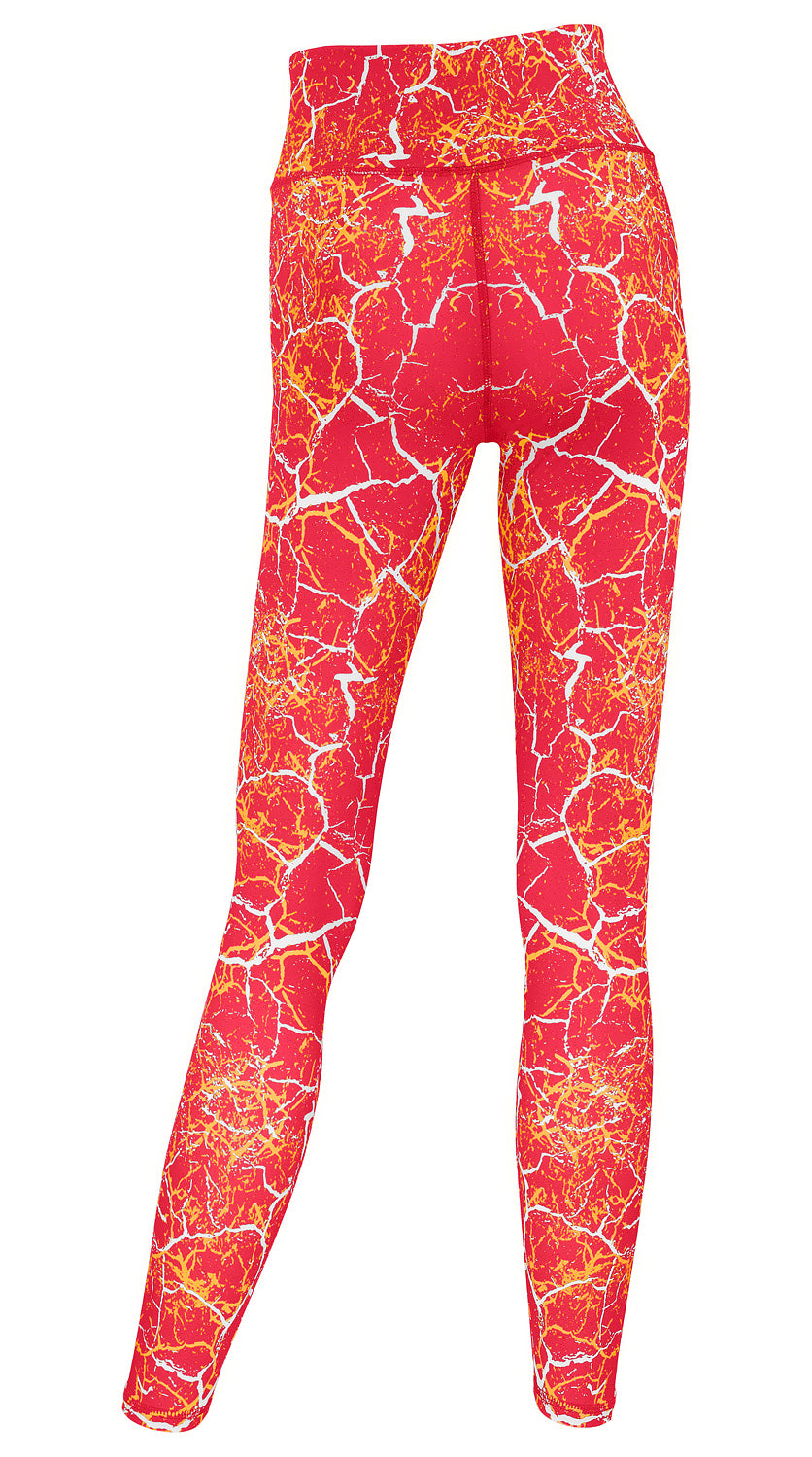 Zubaz NFL Women's 2 Pack Zebra 2 Color And Marble Leggings with Pimary Logo, Kansas City Chiefs