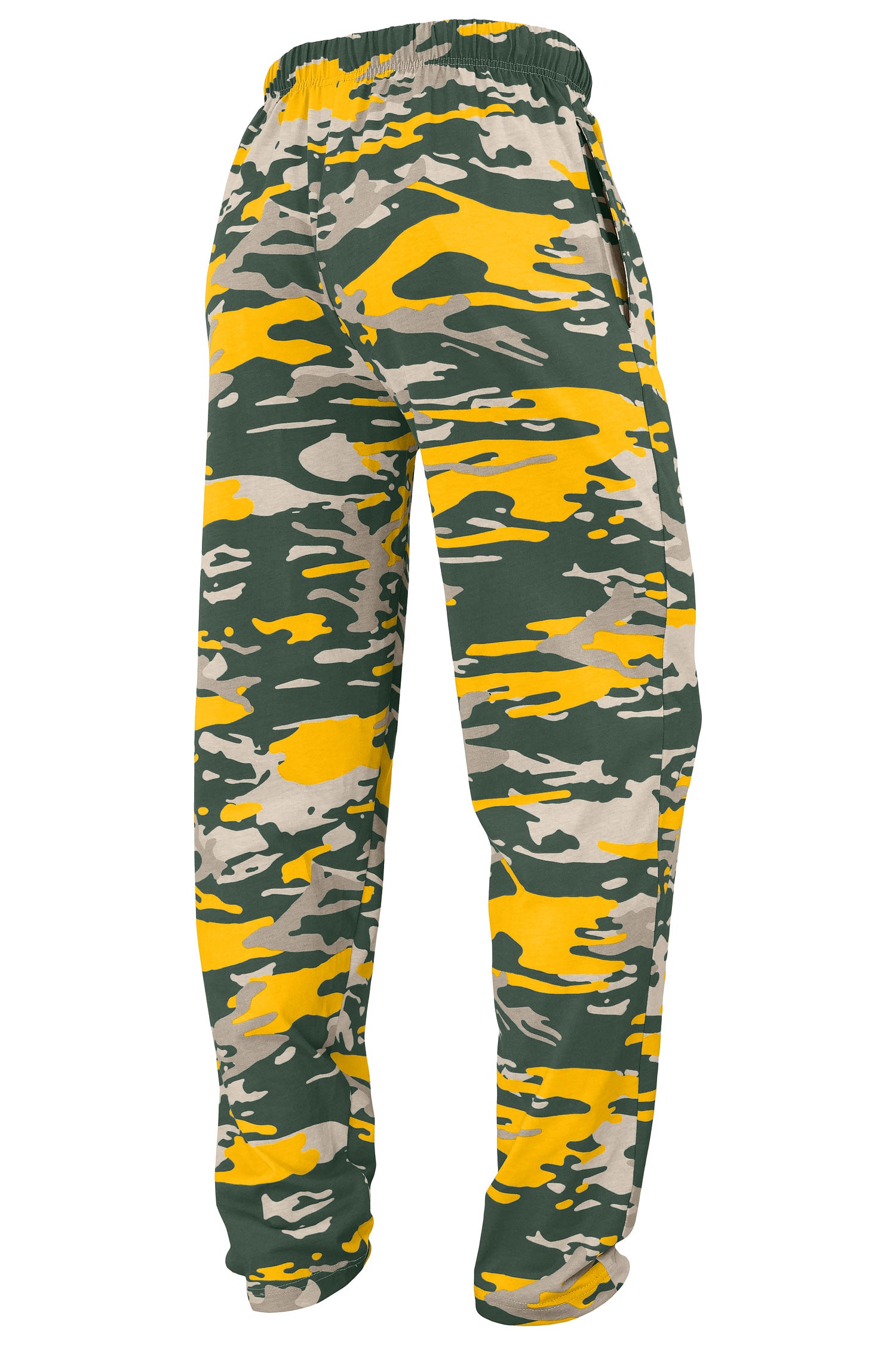 Zubaz NFL Adult Unisex Z88 Embroidered Alt Camo Pants, Green Bay Packe