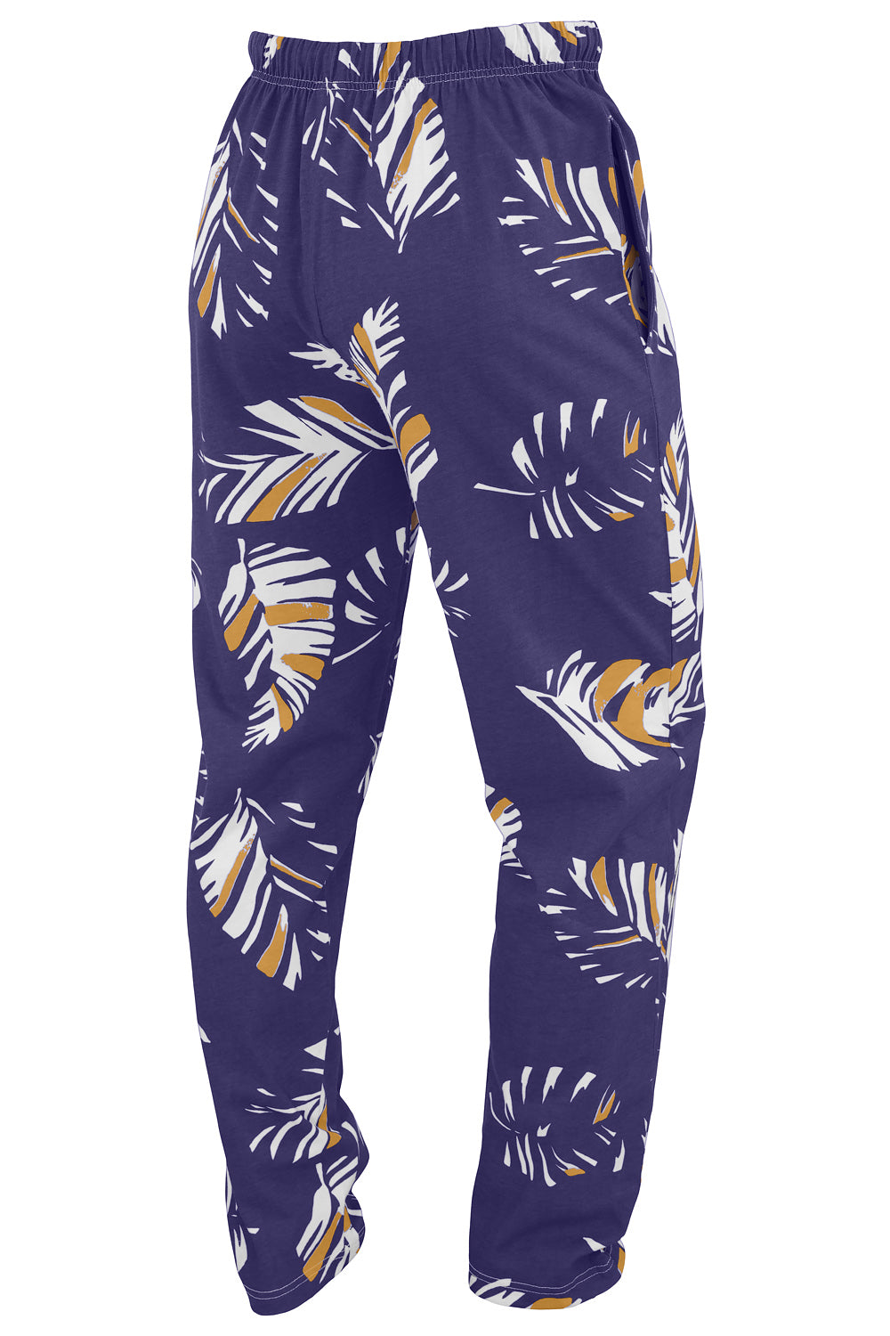 Zubaz NFL Adult Unisex Z88 Embroidered Leaf 3 Color Pants, Baltimore Ravens