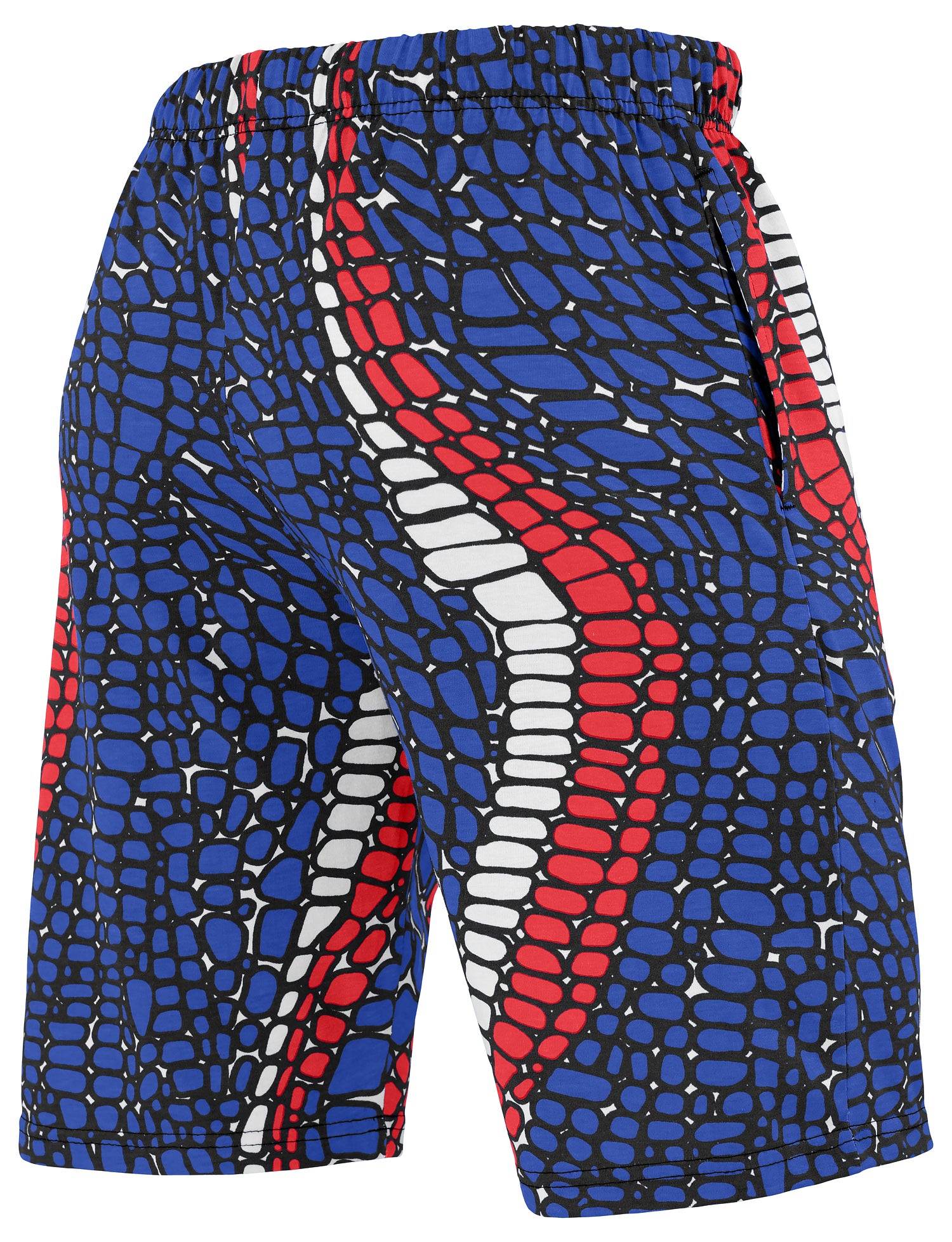 Zubaz NFL Adult Unisex Z88 Embroidered Gator 3 Color Shorts, Buffalo Bills