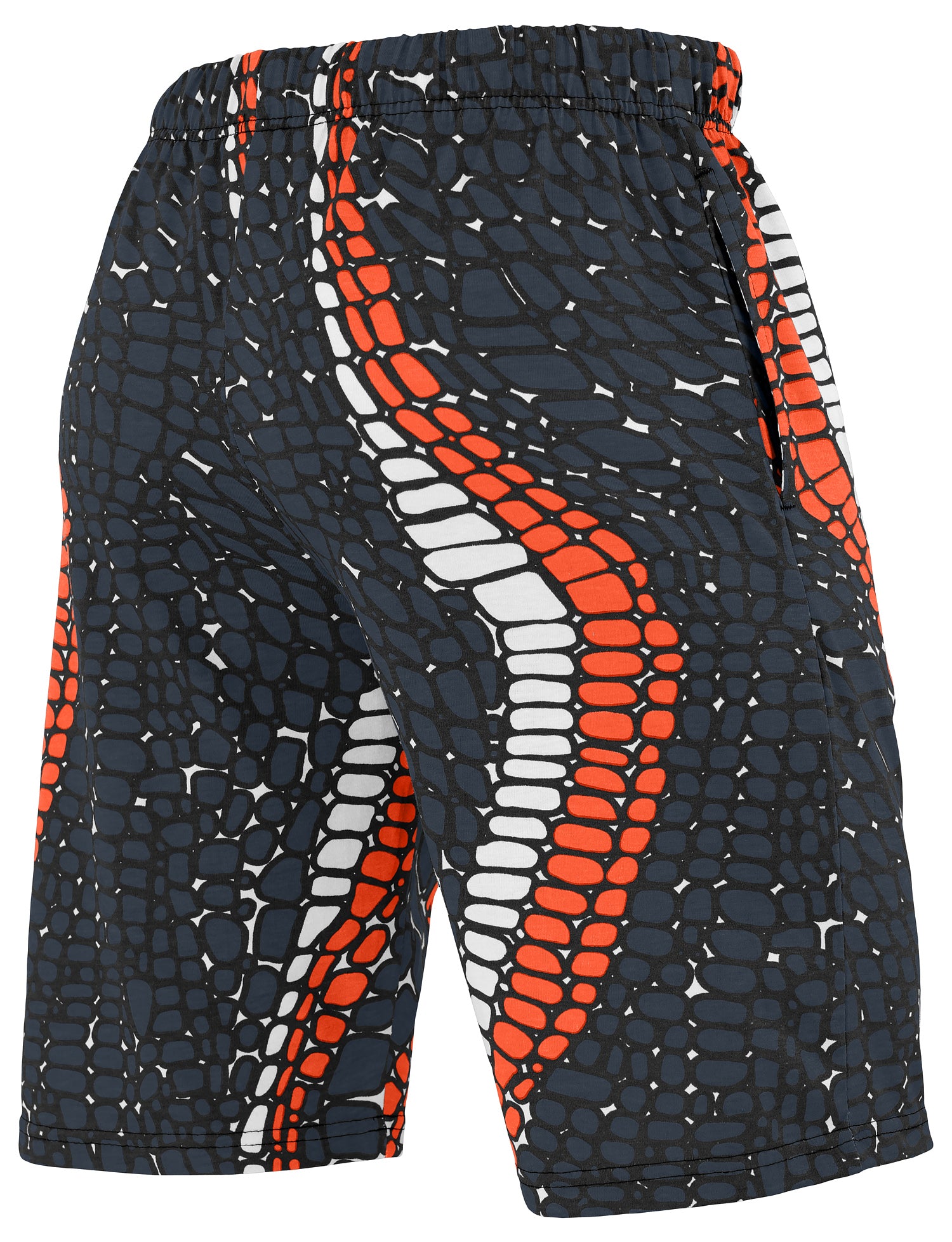 Zubaz NFL Adult Unisex Z88 Embroidered Gator 3 Color Shorts, Chicago Bears
