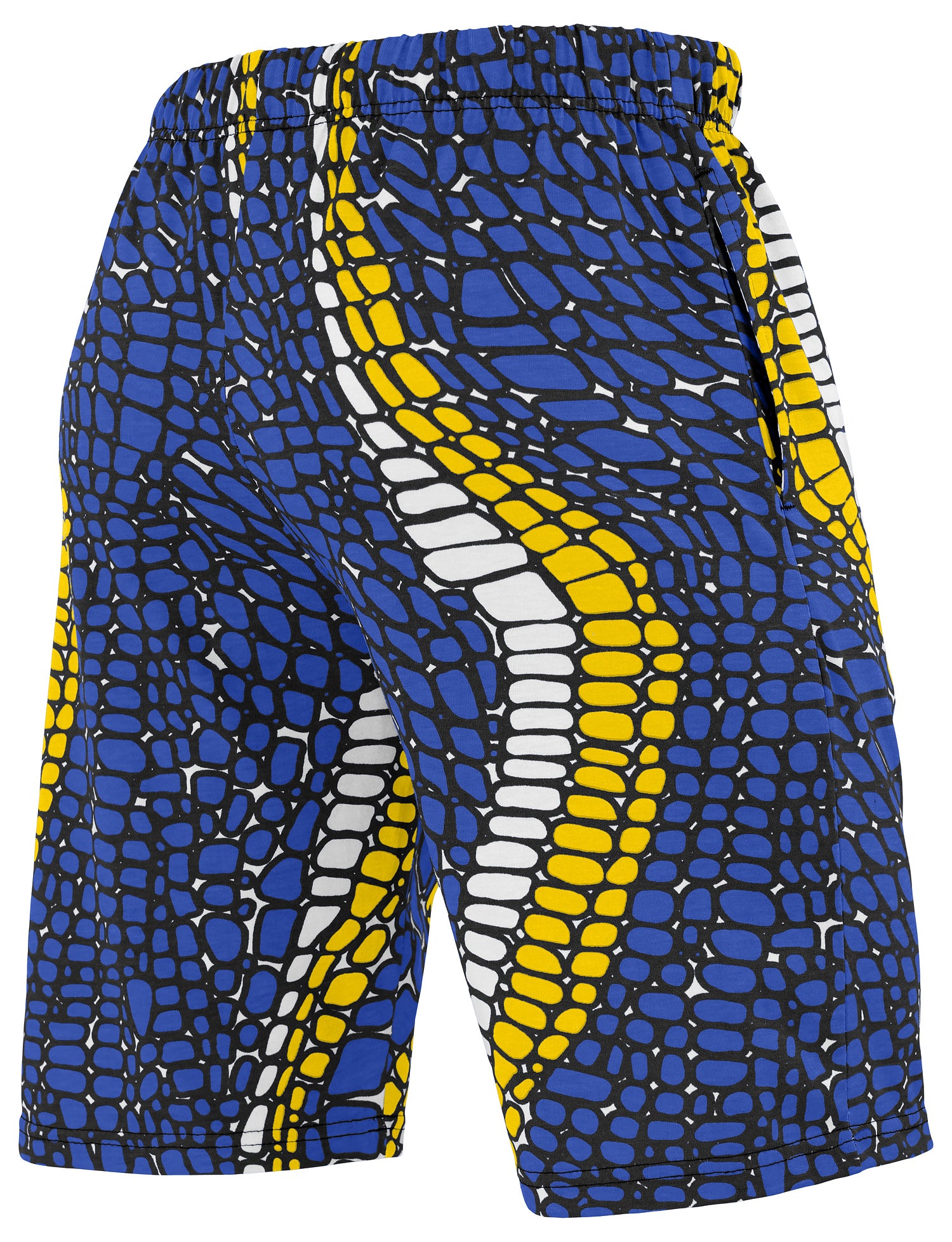 Zubaz NFL Adult Unisex Z88 Embroidered Gator 3 Color Shorts, Los Angeles Rams
