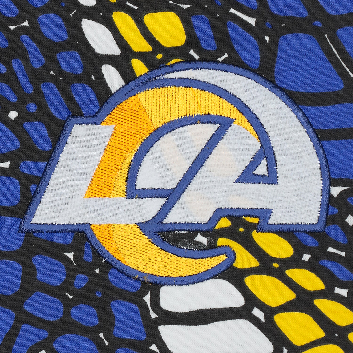 Zubaz NFL Adult Unisex Z88 Embroidered Gator 3 Color Shorts, Los Angeles Rams