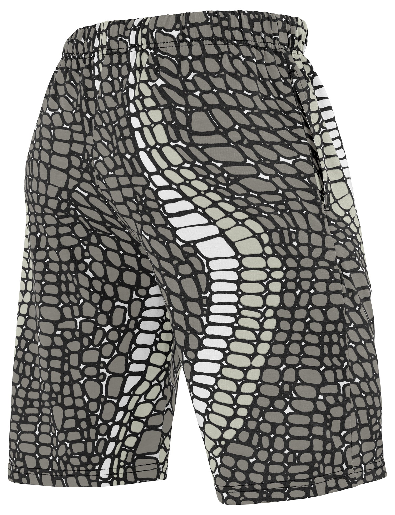 Zubaz NFL Adult Unisex Z88 Embroidered Gator 3 Color Shorts, Las Vegas