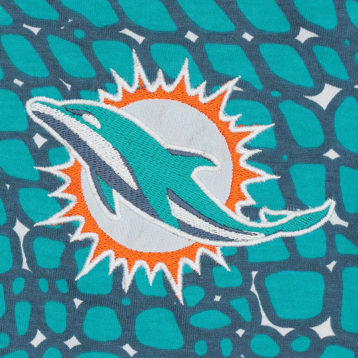 Zubaz NFL Adult Unisex Z88 Embroidered Gator 3 Color Shorts, Miami Dol