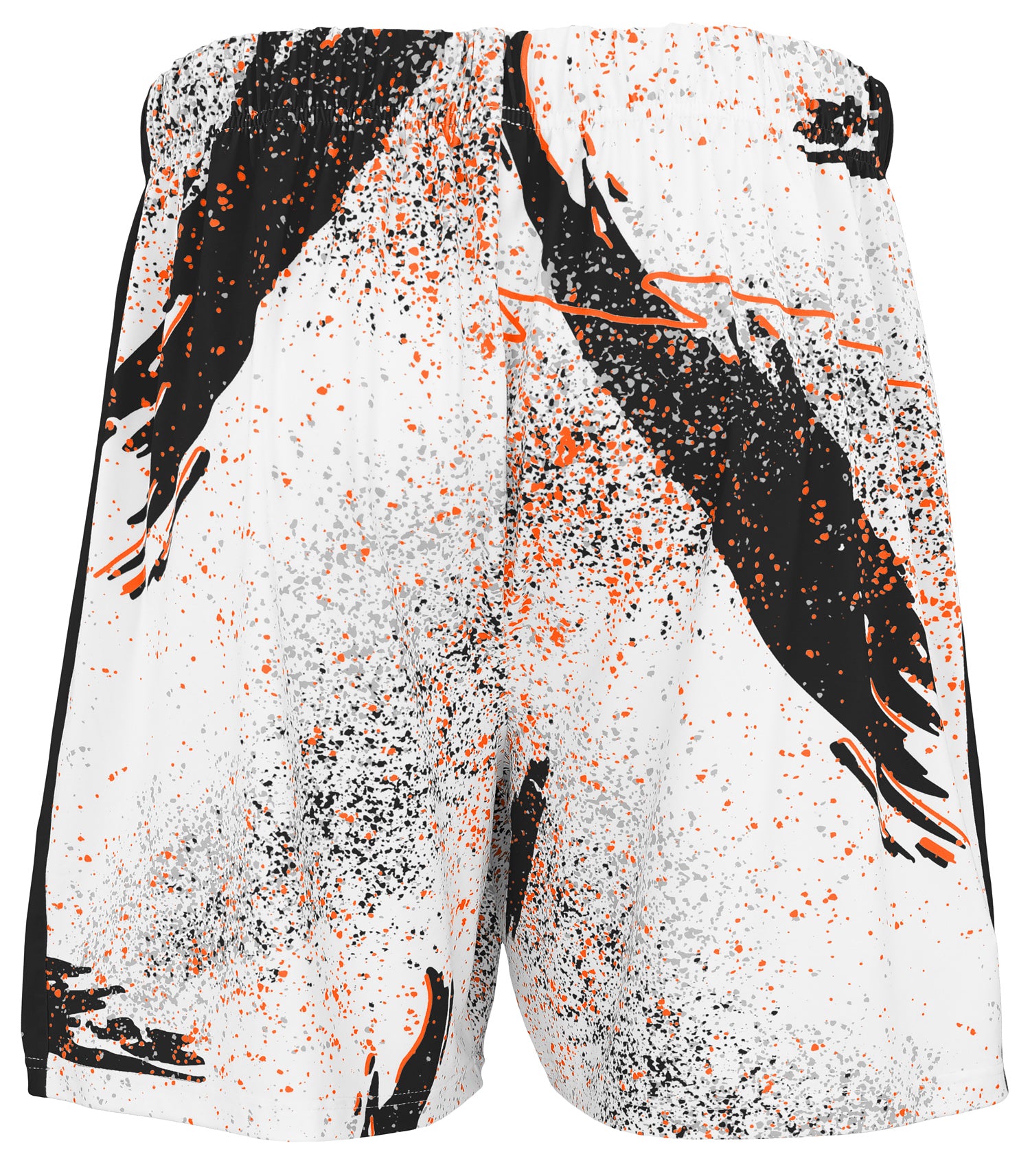 Zubaz NFL Men's 7in Confetti Overtime Block Text Shorts, Cincinnati Bengals