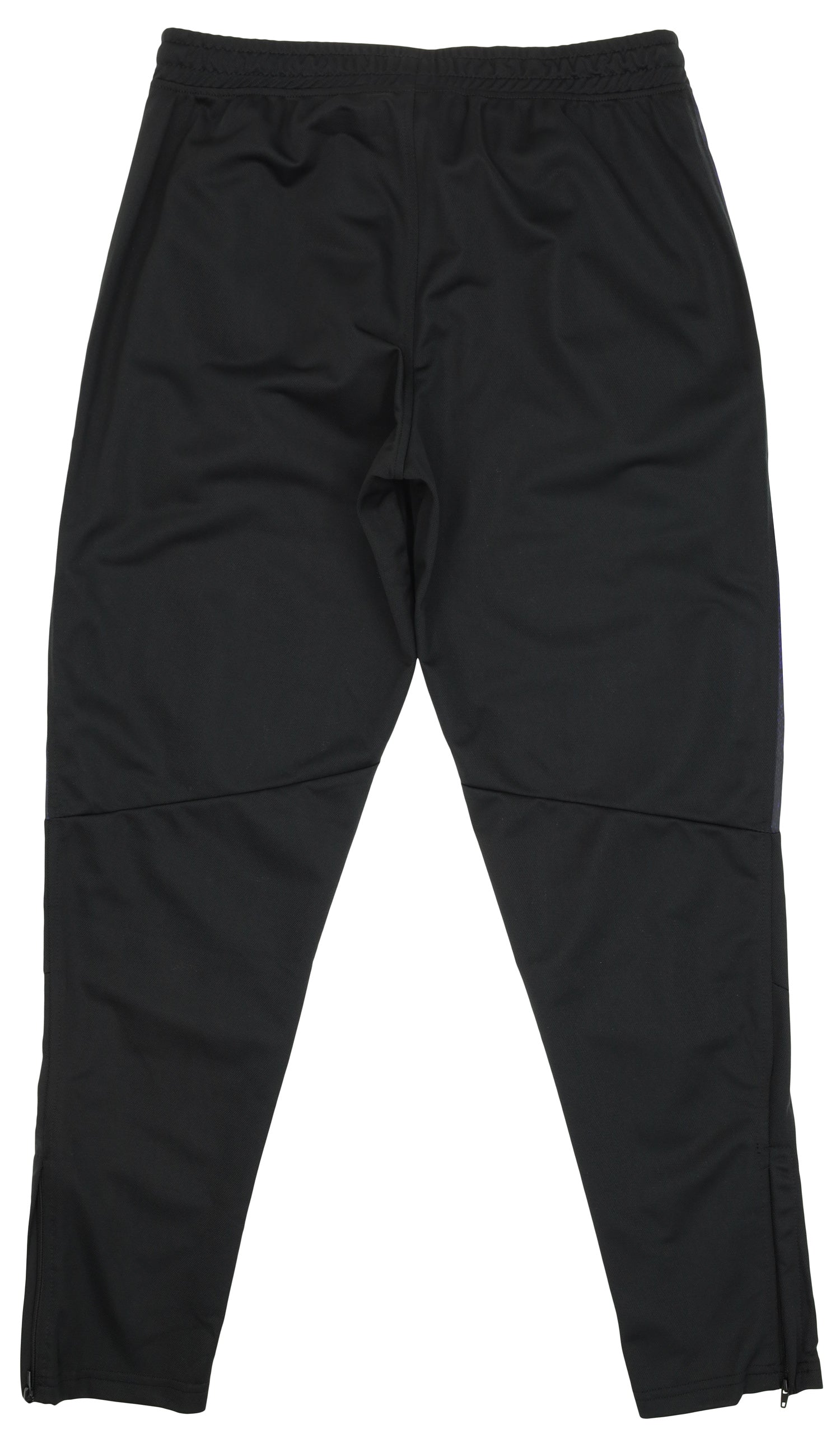 Zubaz NFL Mens Baltimore Ravens Solid Black Track Pants w/ Static Half Side Panels