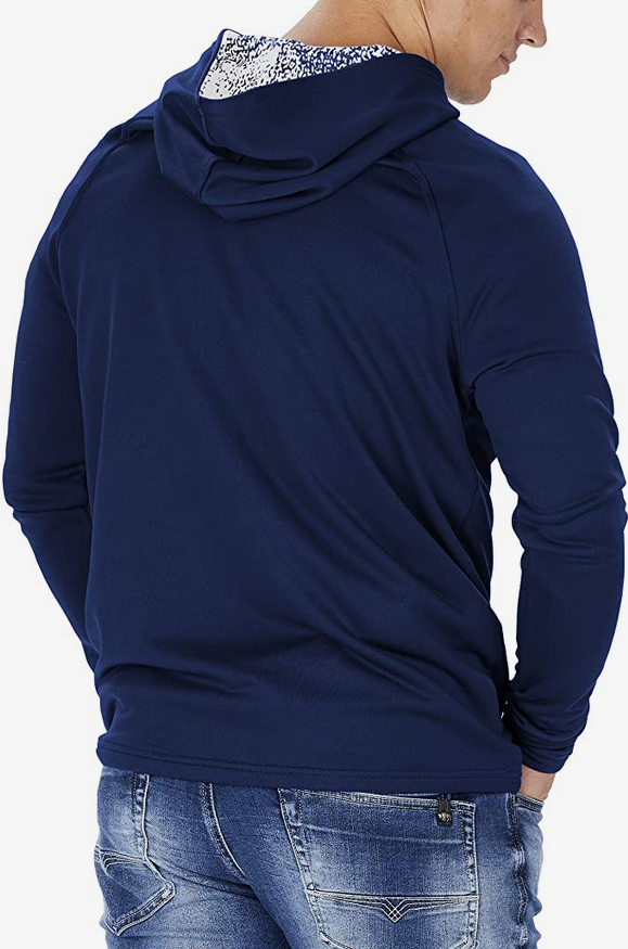 Zubaz NFL Men's Dallas Cowboys Lightweight Hoodie With Static Hood