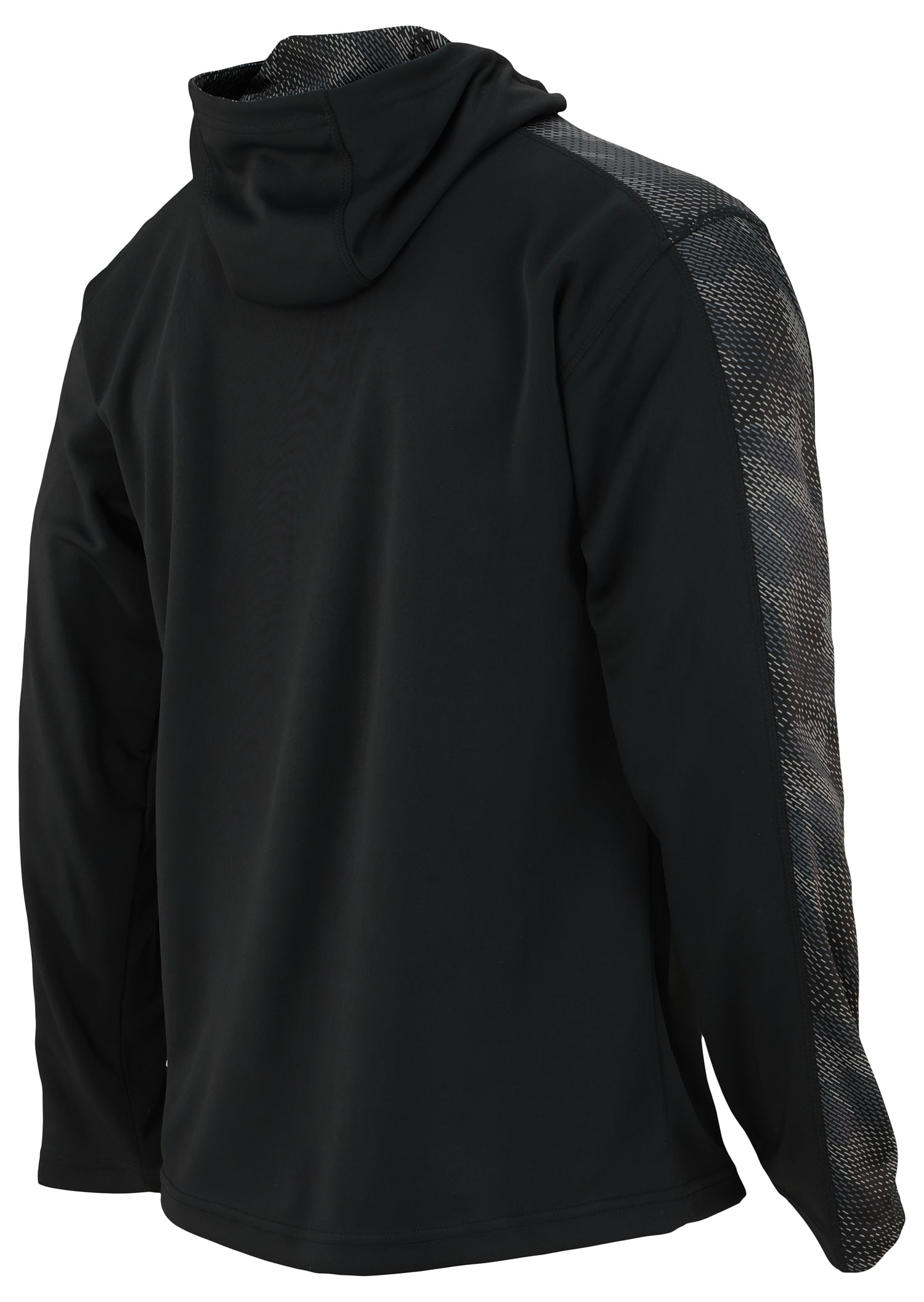 Zubaz NFL Men's Dallas Cowboys Black Elevated Lightweight Hoodie With Viper Accents