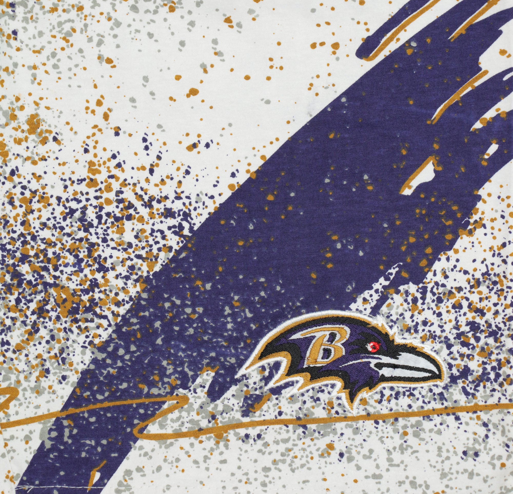 Zubaz NFL Adult Unisex Z88 Embroidered Confetti 3 Team Color Shorts, Baltimore Ravens