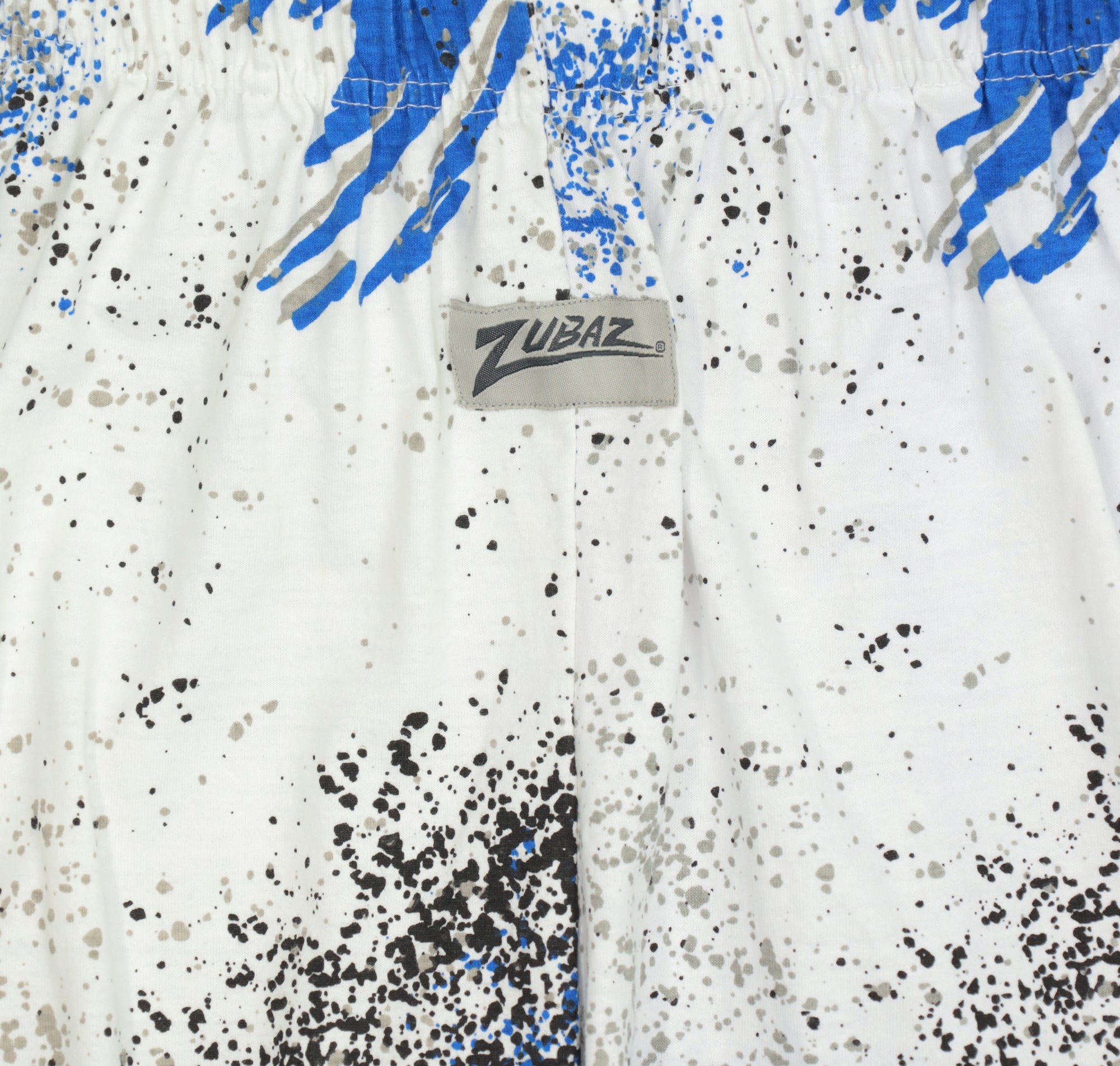 Zubaz NFL Adult Unisex Z88 Embroidered Confetti 3 Team Color Shorts, Indianapolis Colts