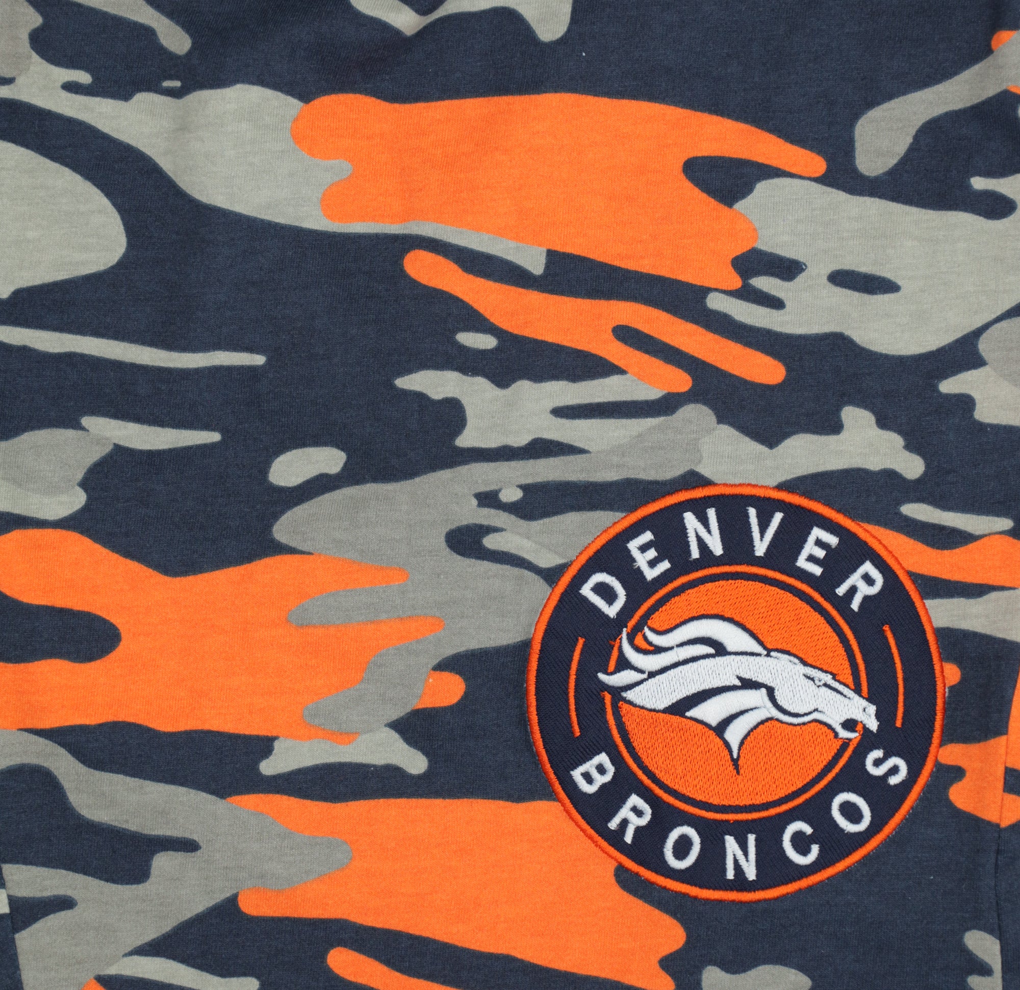 Zubaz NFL Adult Unisex Z88 Embroidered Alt Camo Shorts, Denver Broncos