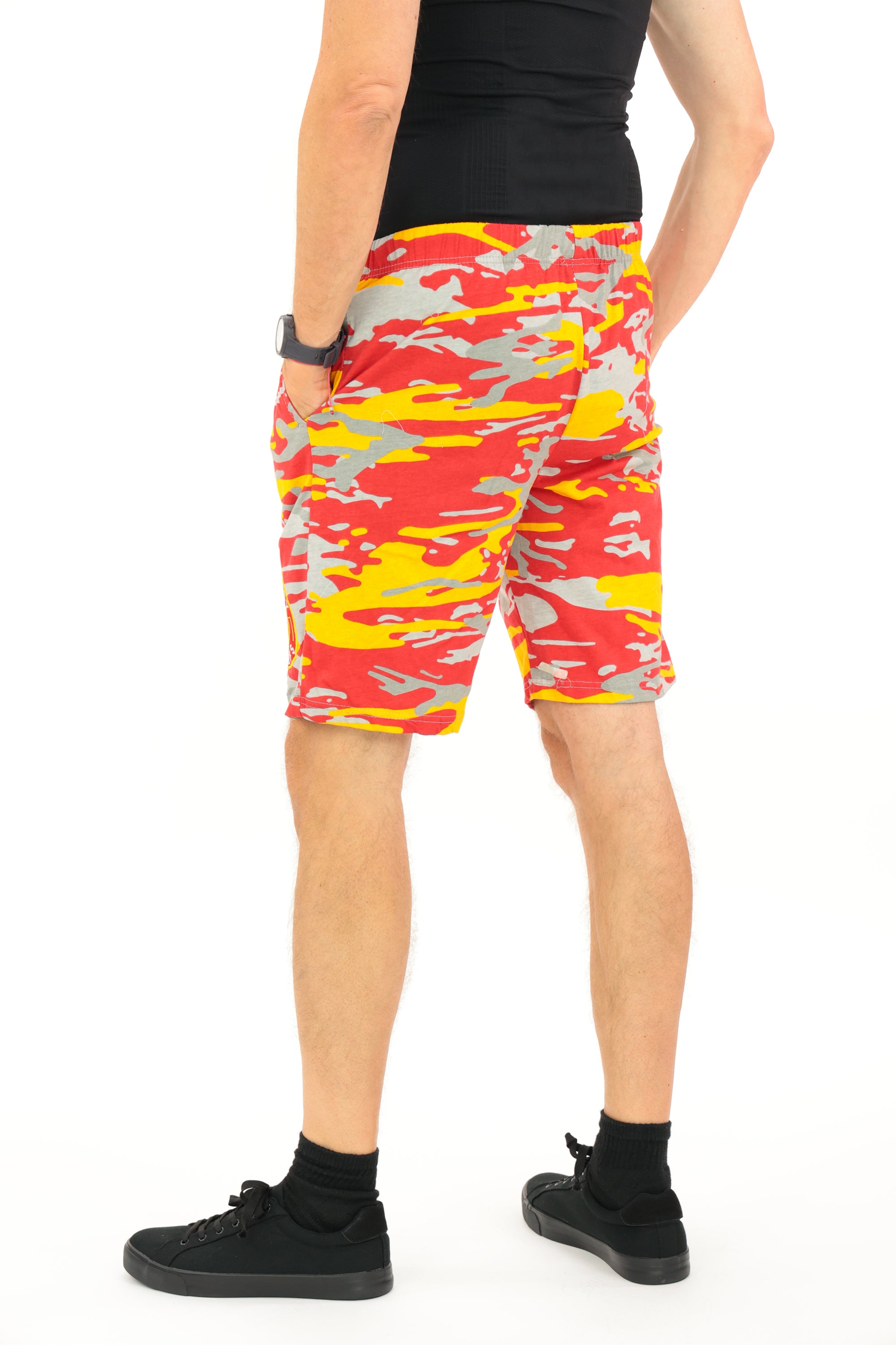 Zubaz NFL Adult Unisex Z88 Embroidered Alt Camo Shorts, Kansas City Ch