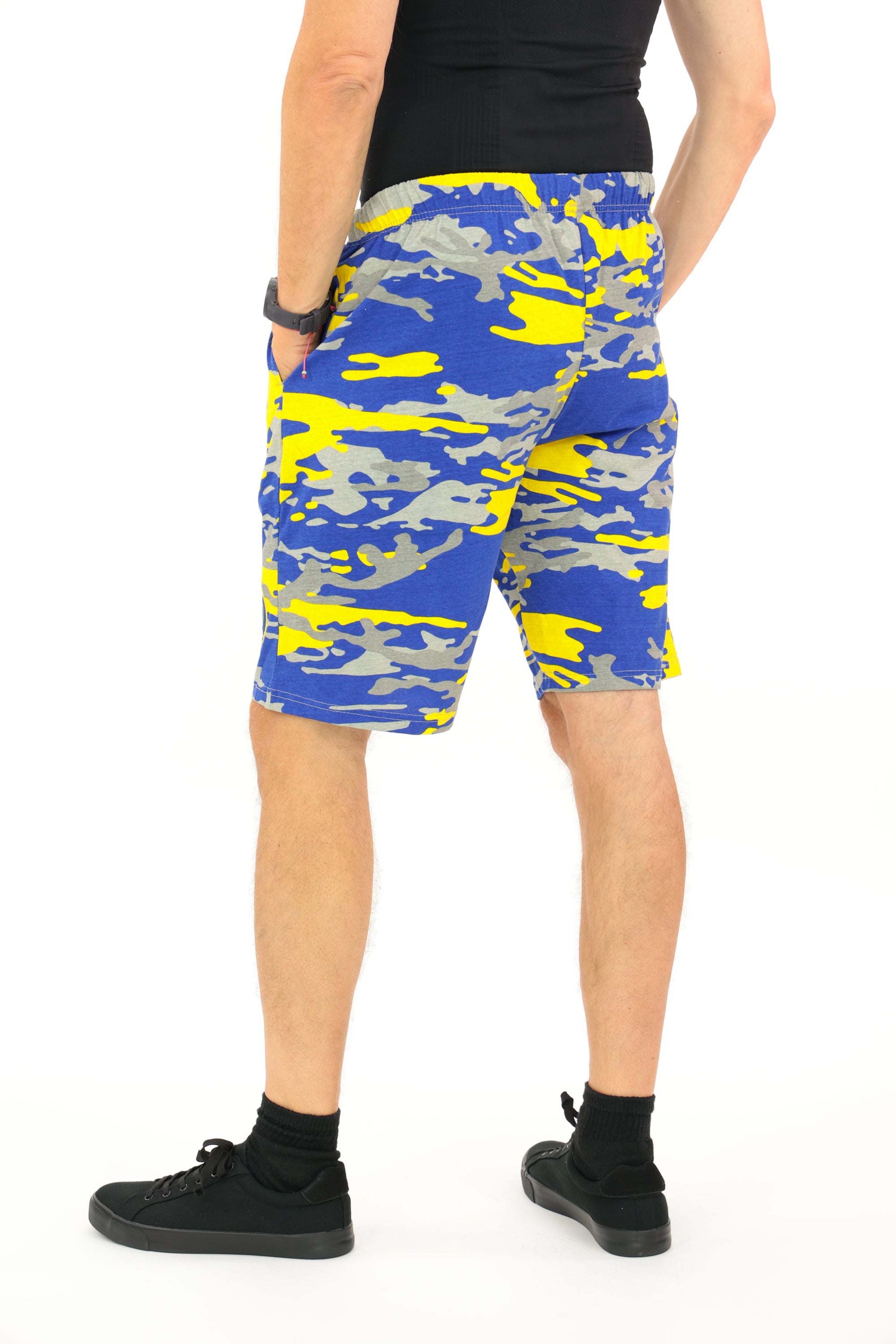 Zubaz NFL Adult Unisex Z88 Embroidered Alt Camo Shorts, Los Angeles Rams