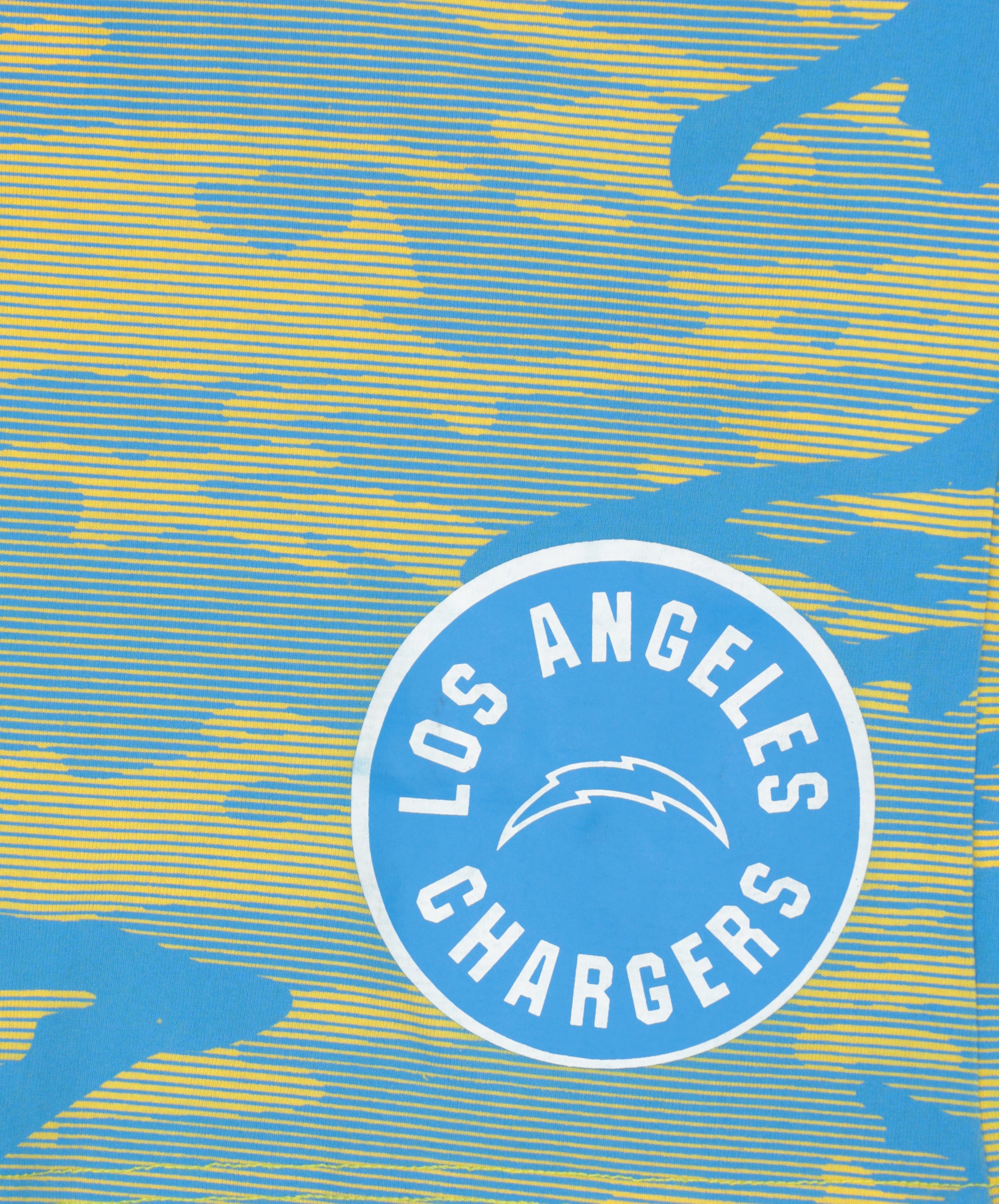 Zubaz NFL Adult Unisex Z88 Camo Lines Shorts, Los Angeles Chargers