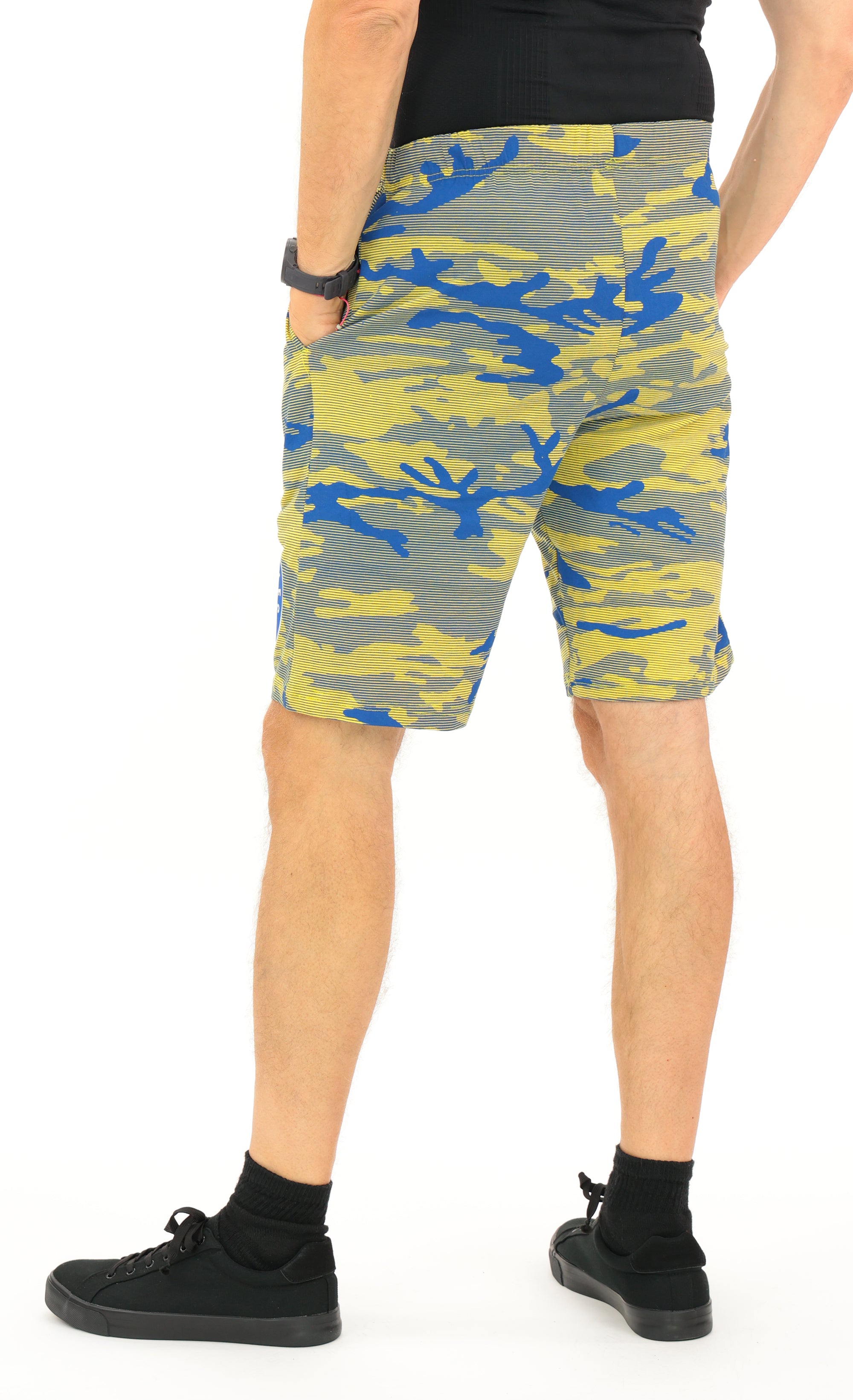 Zubaz NFL Adult Unisex Z88 Camo Lines Shorts, Los Angeles Rams