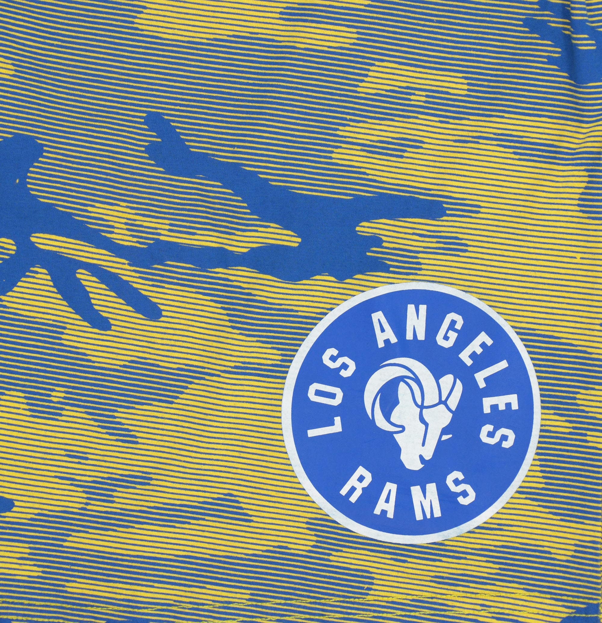 Zubaz NFL Adult Unisex Z88 Camo Lines Shorts, Los Angeles Rams