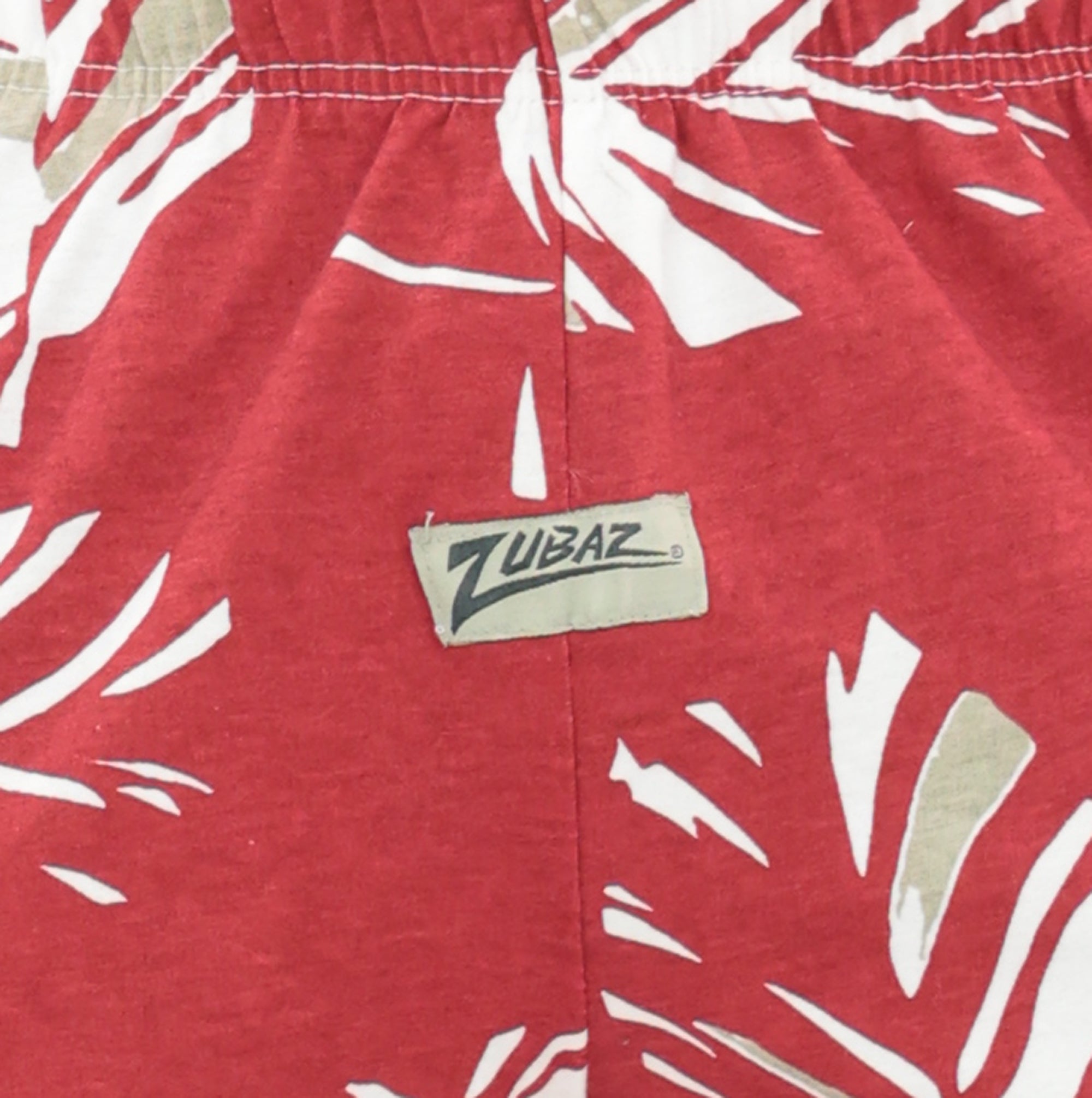 Zubaz NFL Adult Unisex Z88 Embroidered Leaf 3 Team Color Shorts, Arizona Cardinals