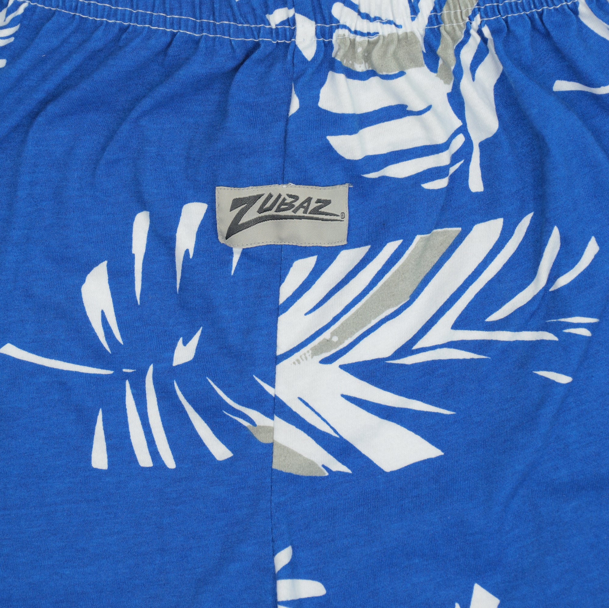 Zubaz NFL Adult Unisex Z88 Embroidered Leaf 3 Team Color Shorts, Indianapolis Colts