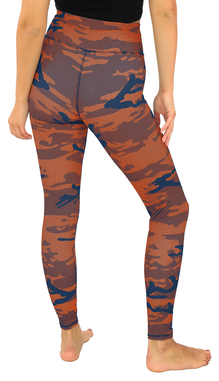 Zubaz NFL Women's Goal Line Camo Line Leggings, Denver Broncos