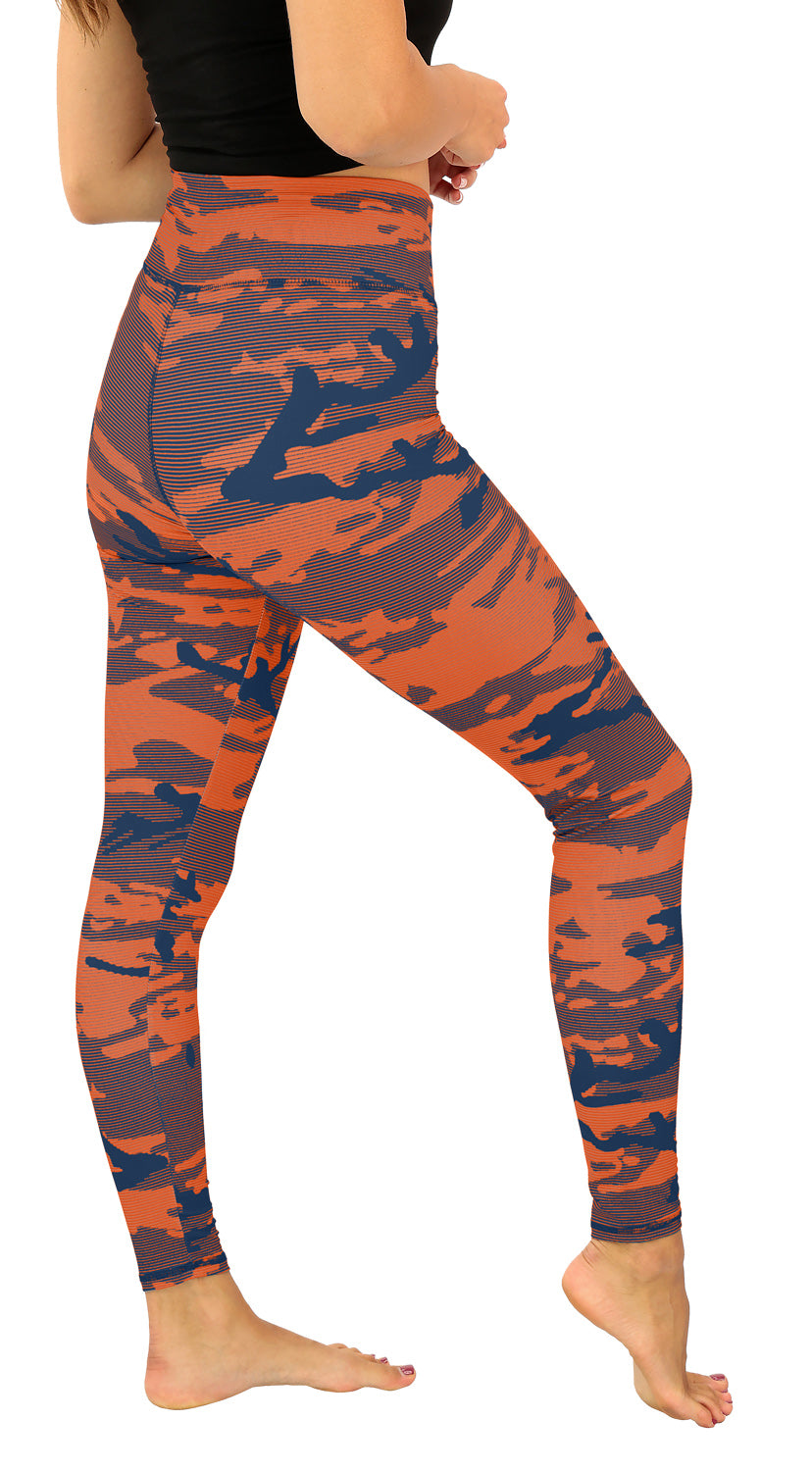 Zubaz NFL Women's Goal Line Camo Line Leggings, Denver Broncos