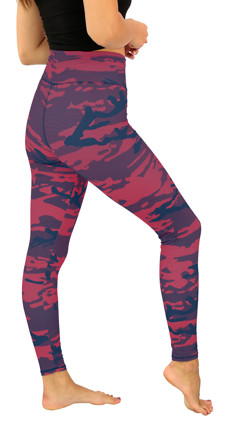 Zubaz NFL Women's Goal Line Camo Line Leggings, Houston Texans