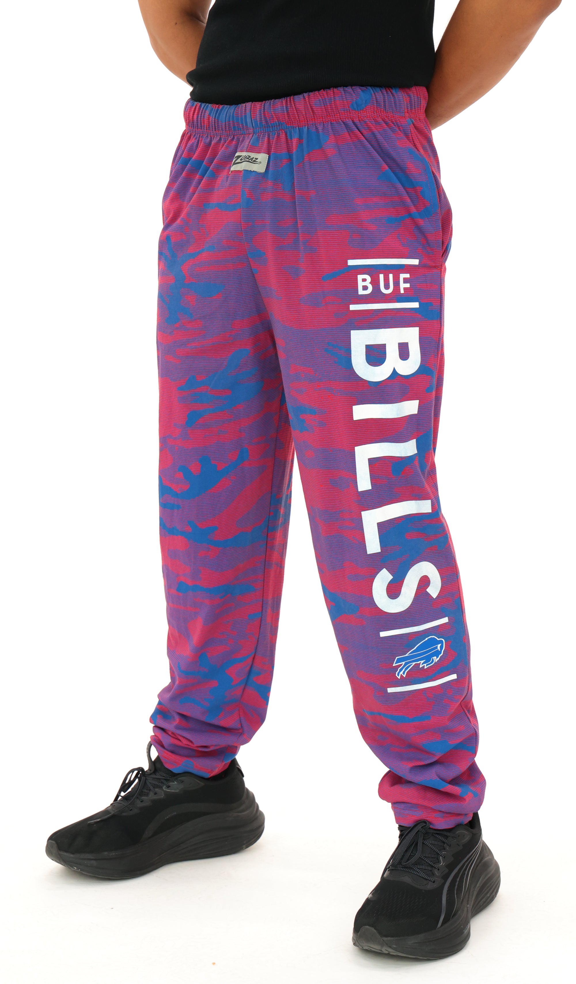 Zubaz NFL Adult Unisex Z88 Camo Lines Pants, Buffalo Bills