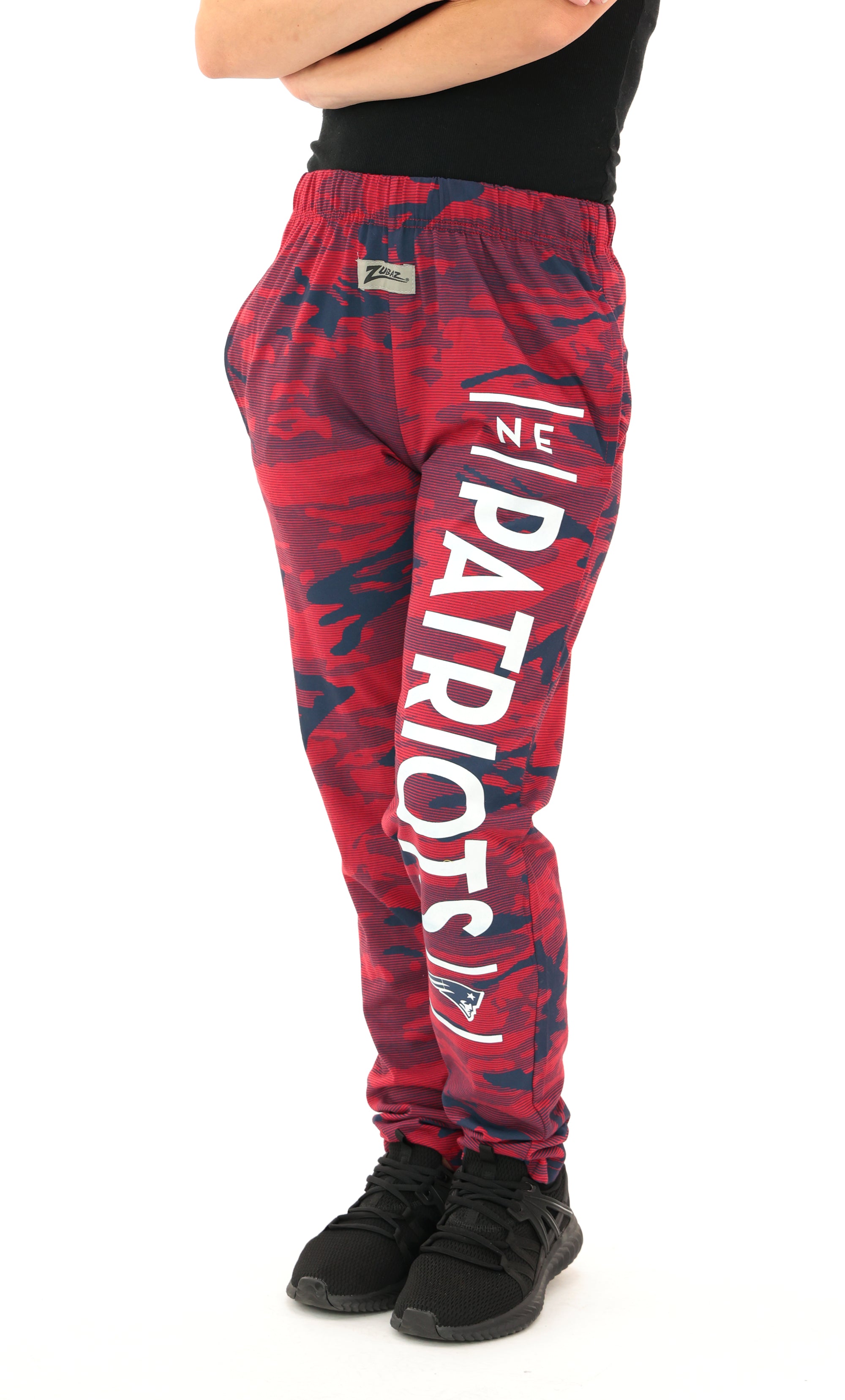 Zubaz NFL Adult Unisex Z88 Camo Lines Pants, New England Patriots