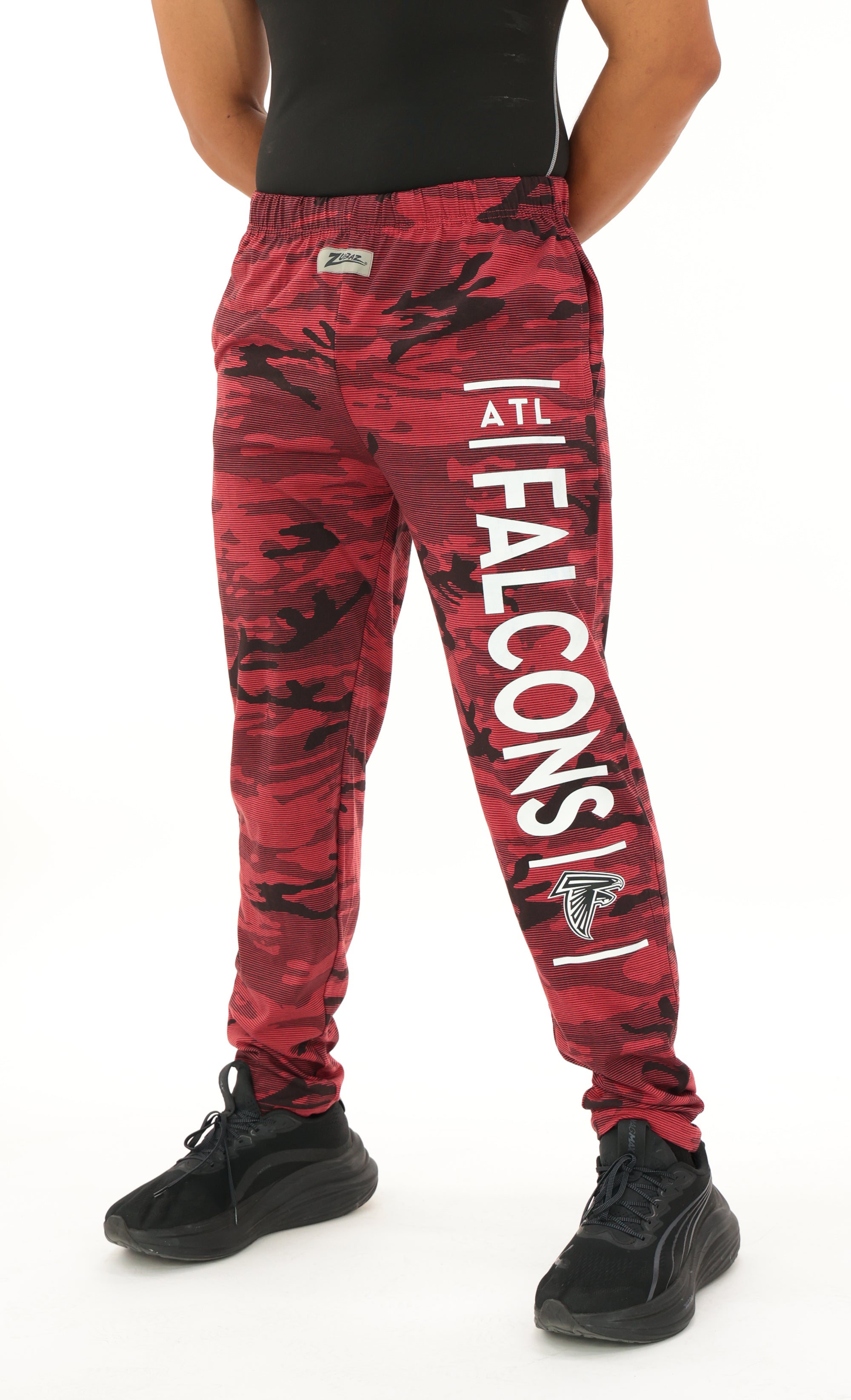 Zubaz NFL Adult Unisex Z88 Camo Lines Pants, Atlanta Falcons