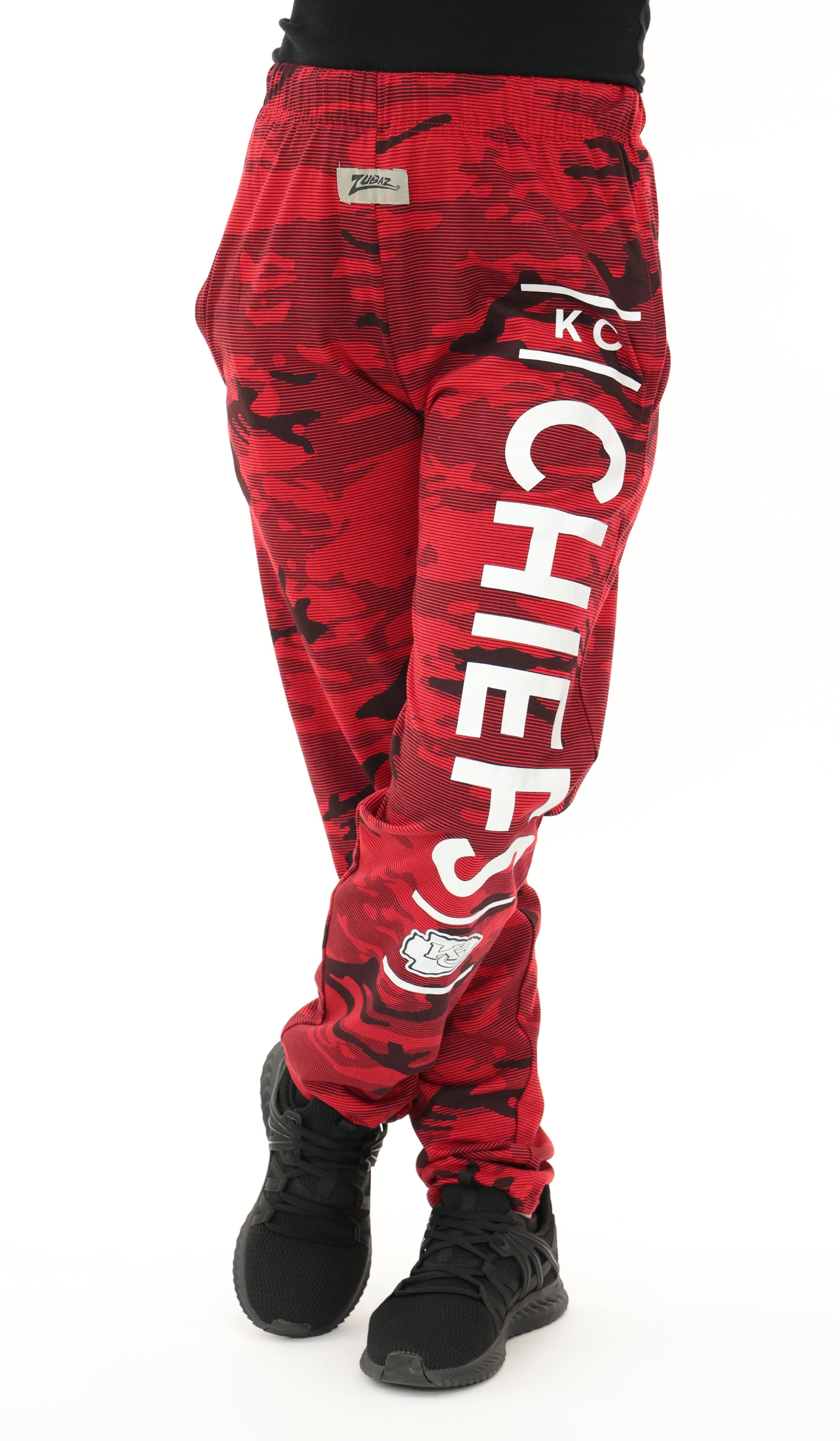 Zubaz NFL Adult Unisex Z88 Camo Lines Pants, Kansas City Chiefs