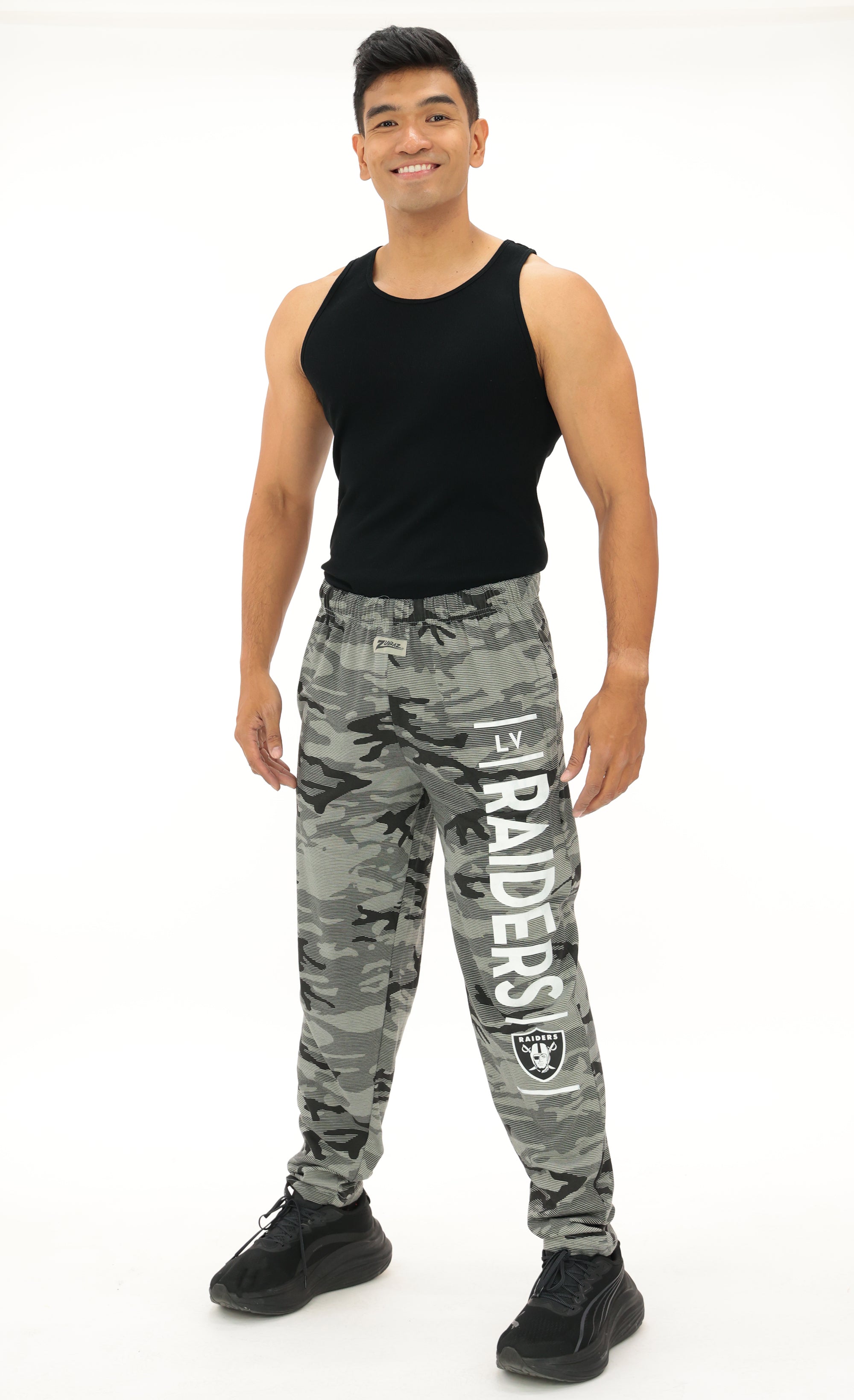 Zubaz NFL Adult Unisex Z88 Camo Lines Pants, Las Vegas Raiders
